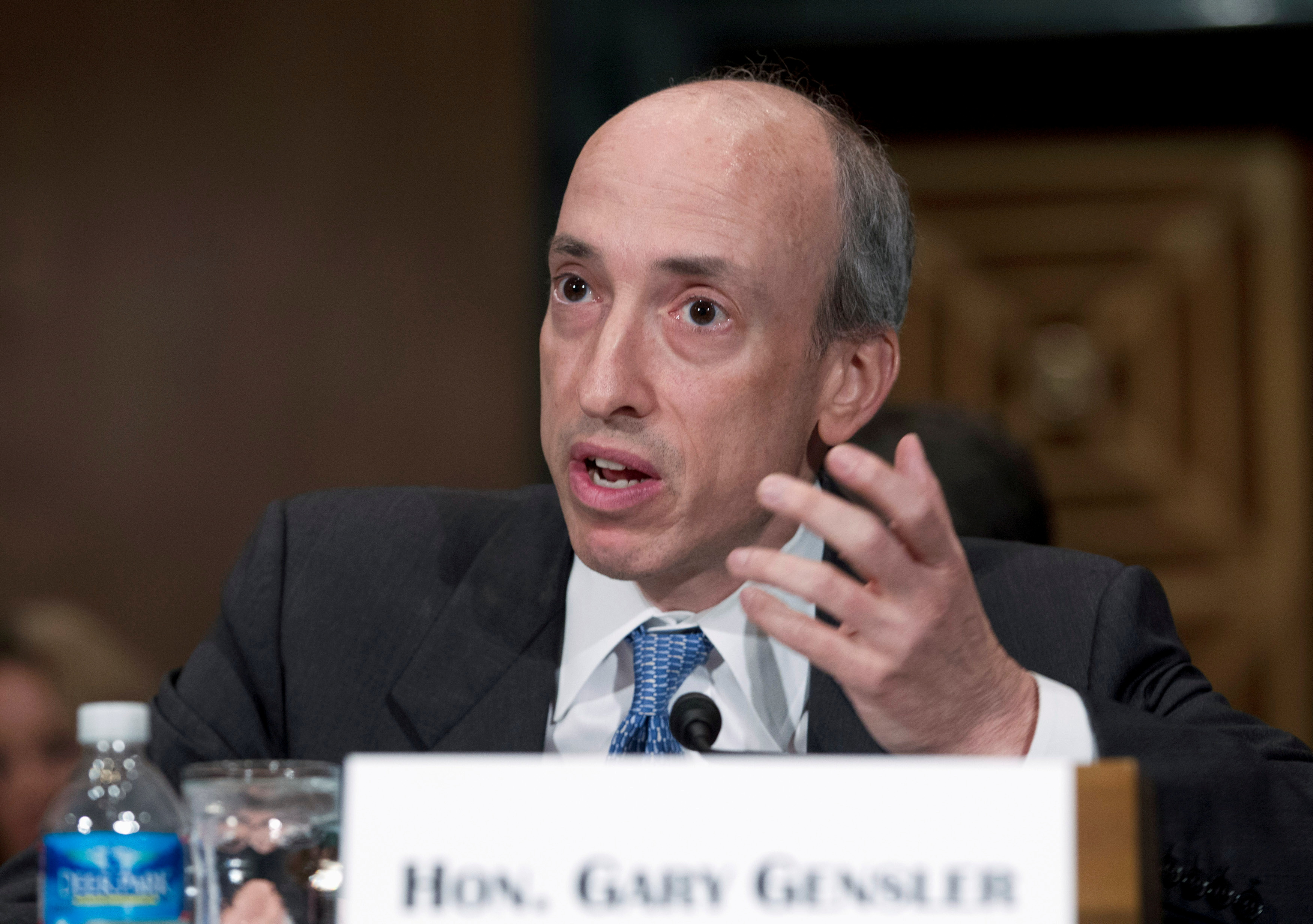 U.S. SEC's chairman, Gensler, pictured at a hearing in Washington