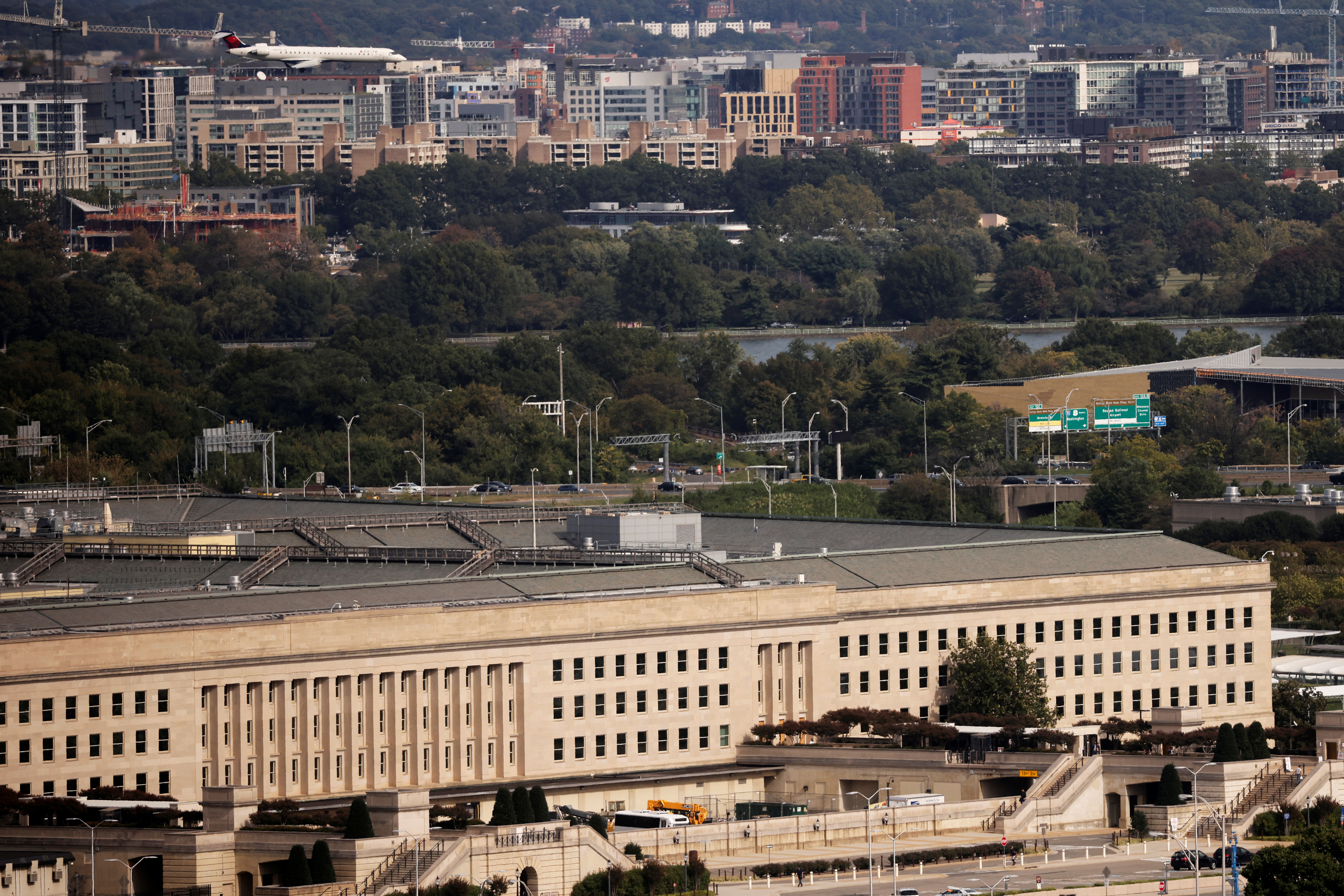 The Pentagon building is seen in Arlington, Virginia, U.S.