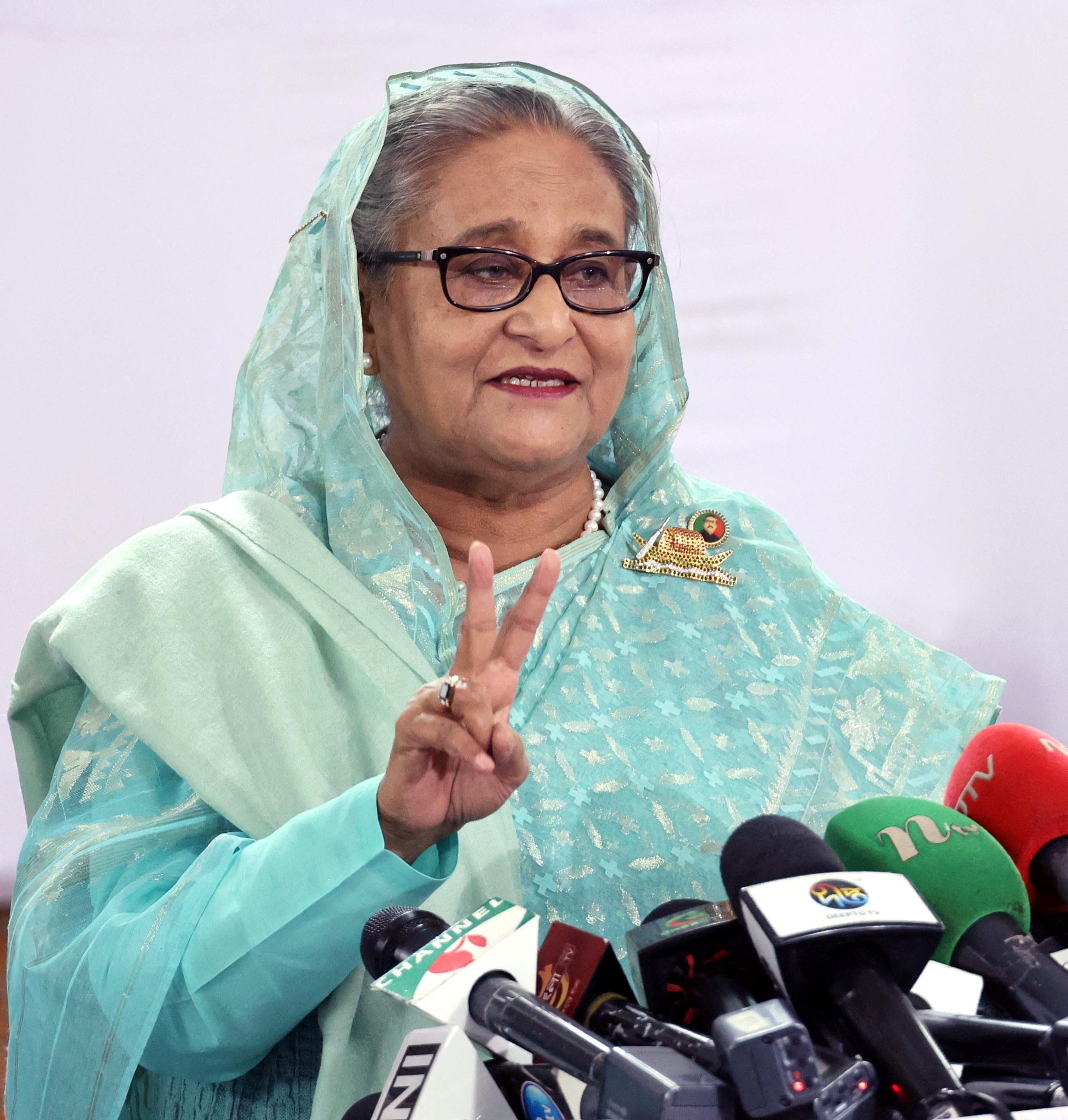 Bangladesh Pm Hasina Secures Fourth Straight Term In Vote Boycotted By