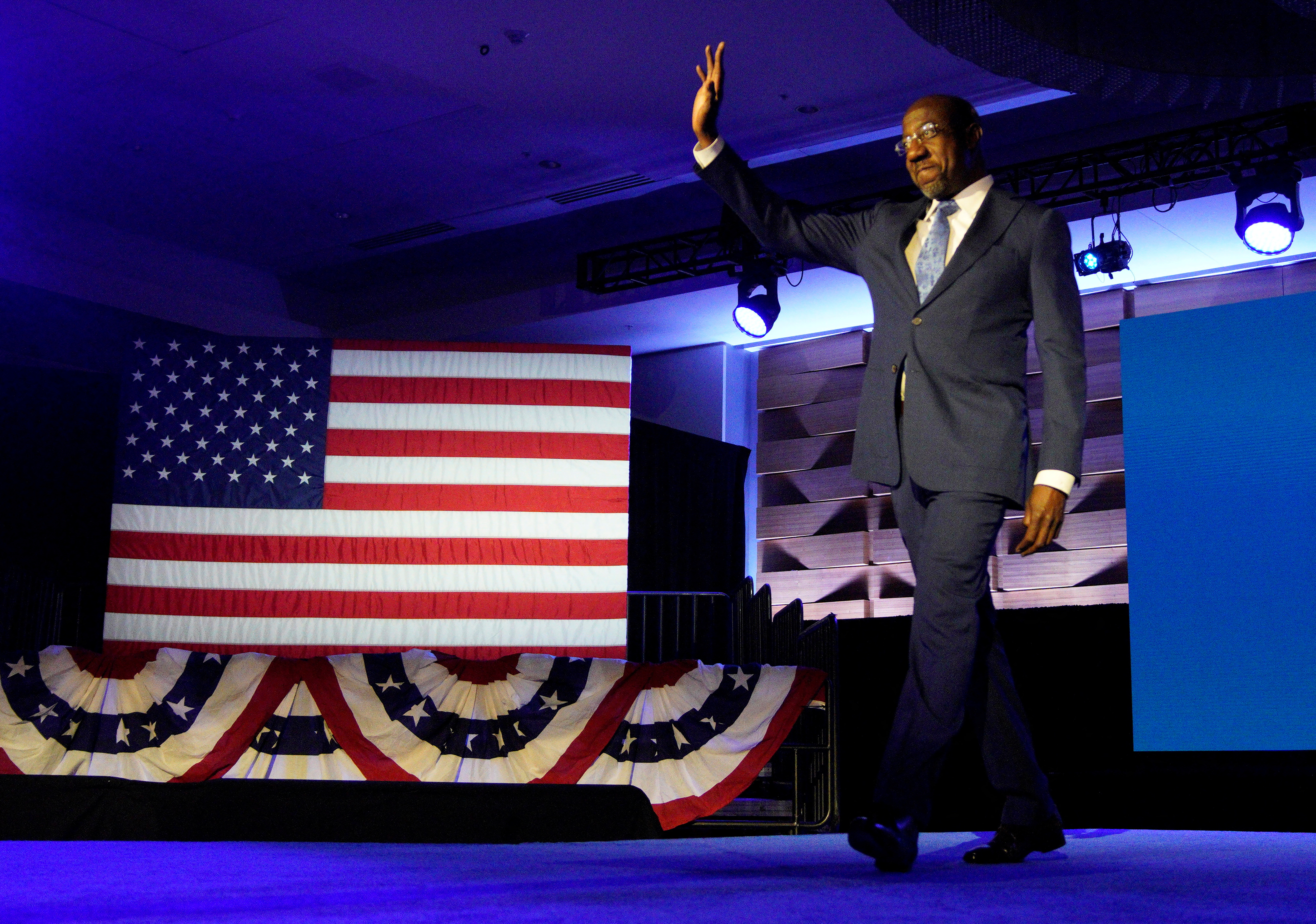 Warnock vote watch party for U.S. midterm election in  Atlanta