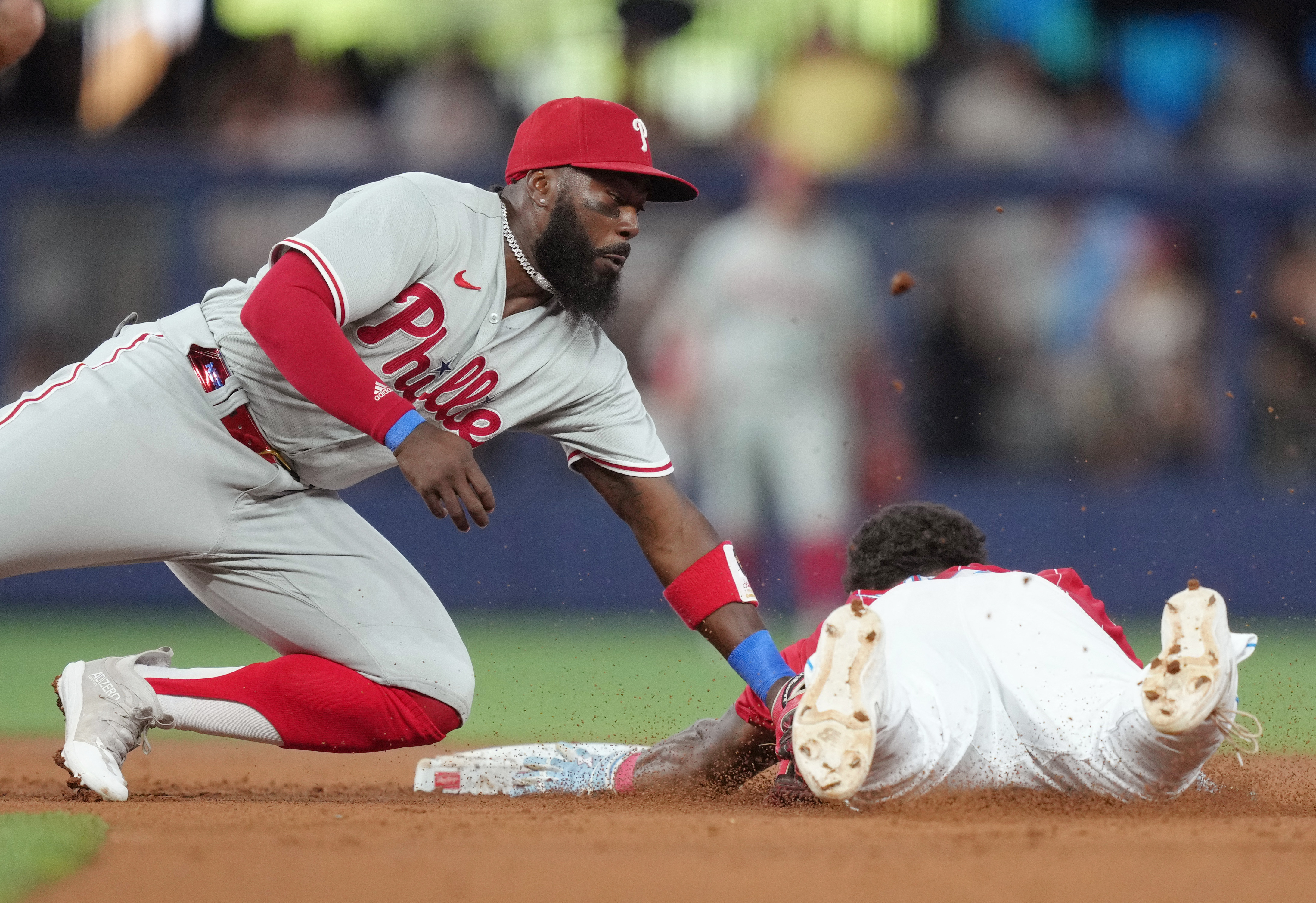 Soler drives in 2 runs as Marlins end Phillies' franchise-tying road  winning streak at 13 games