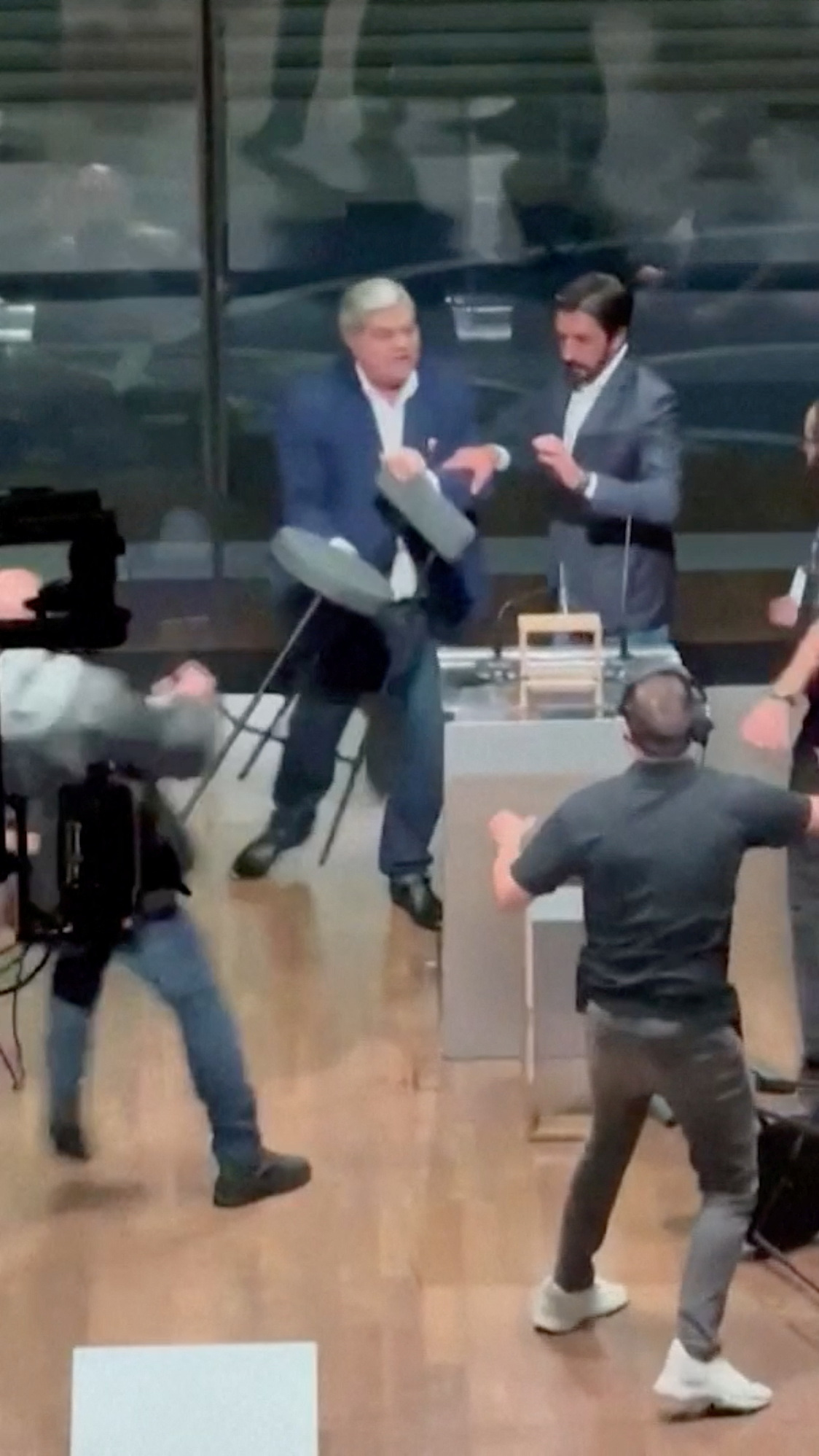 Candidate for Sao Paulo mayor clobbered with chair in chaotic debate