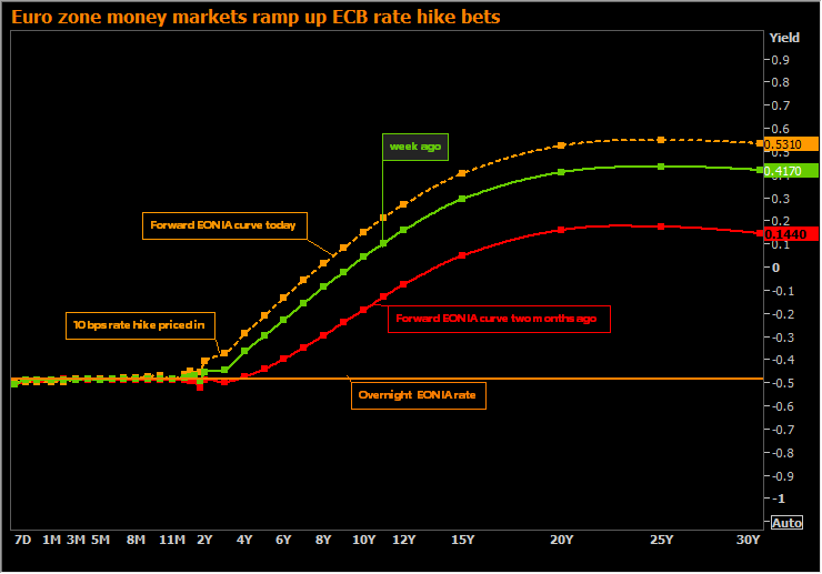 ECB rate hike bets jump