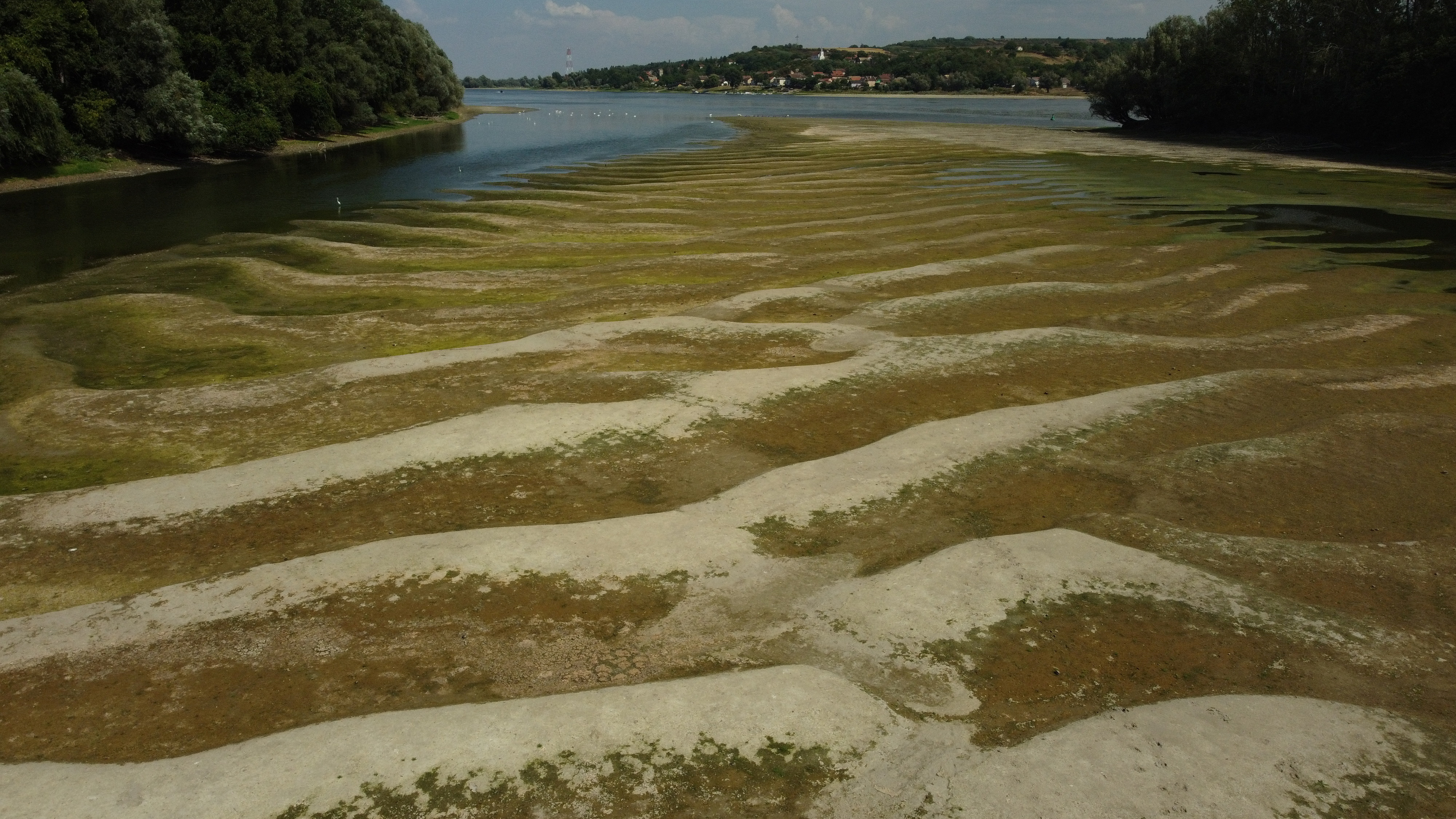 Low water levels in Danube