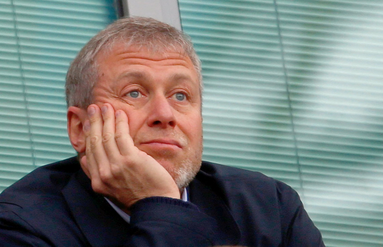 Chelsea owner Roman Abramovich watches his team during their English Premier League soccer match against Arsenal