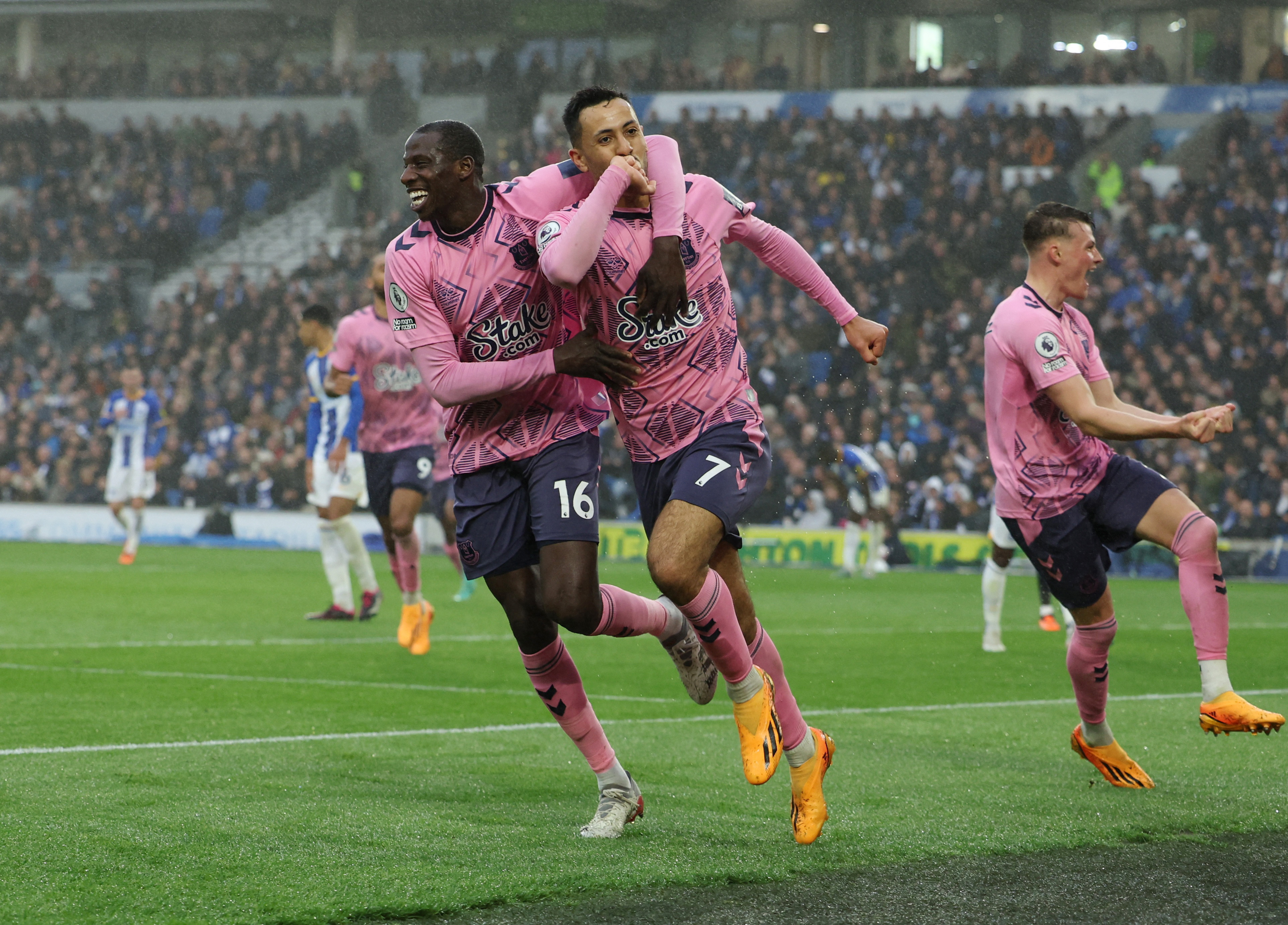 Brighton & Hove Albion 1-5 Everton: Abdoulaye Doucoure, Dwight