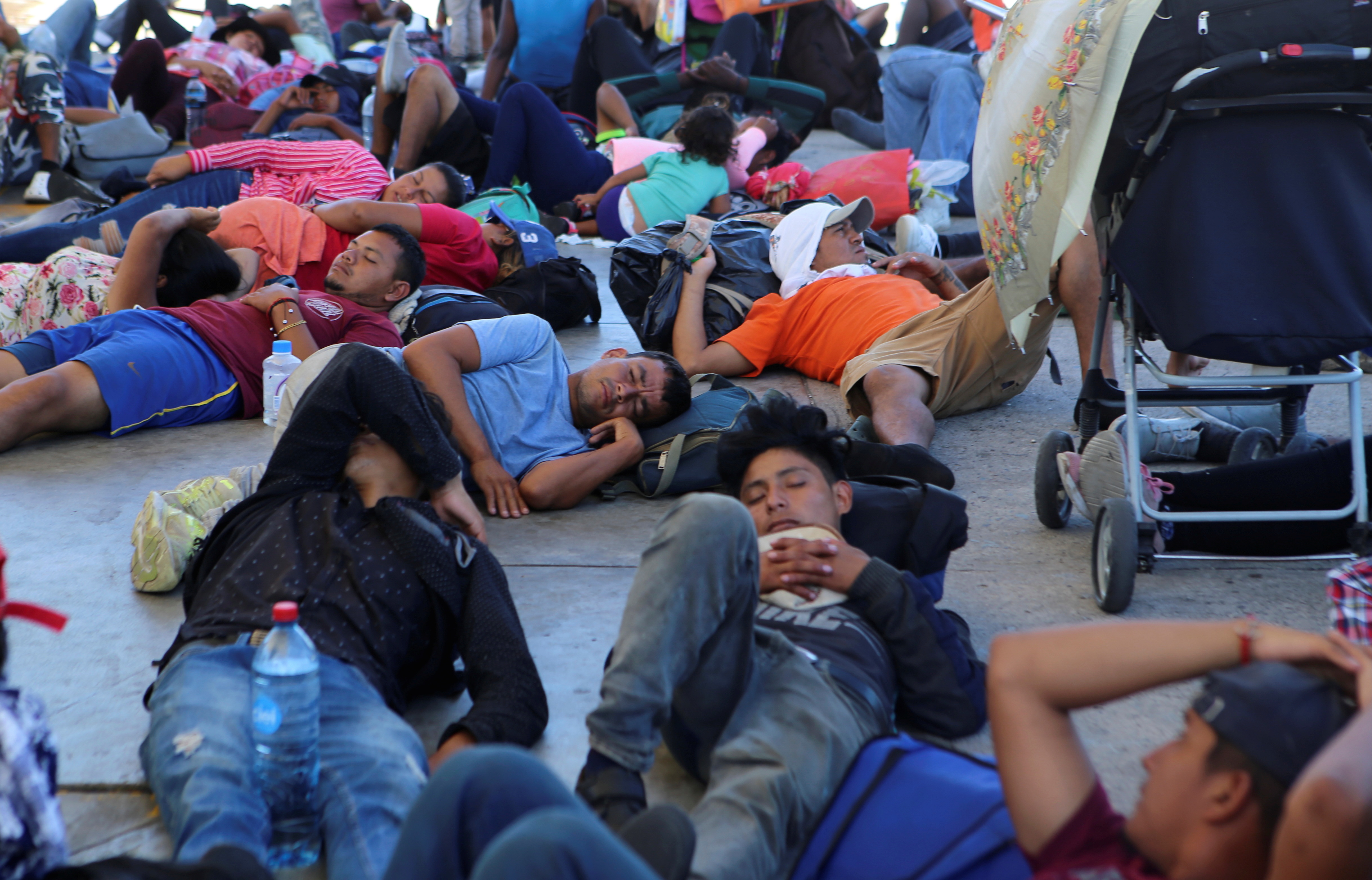 Migrant caravan heading to Mexico City