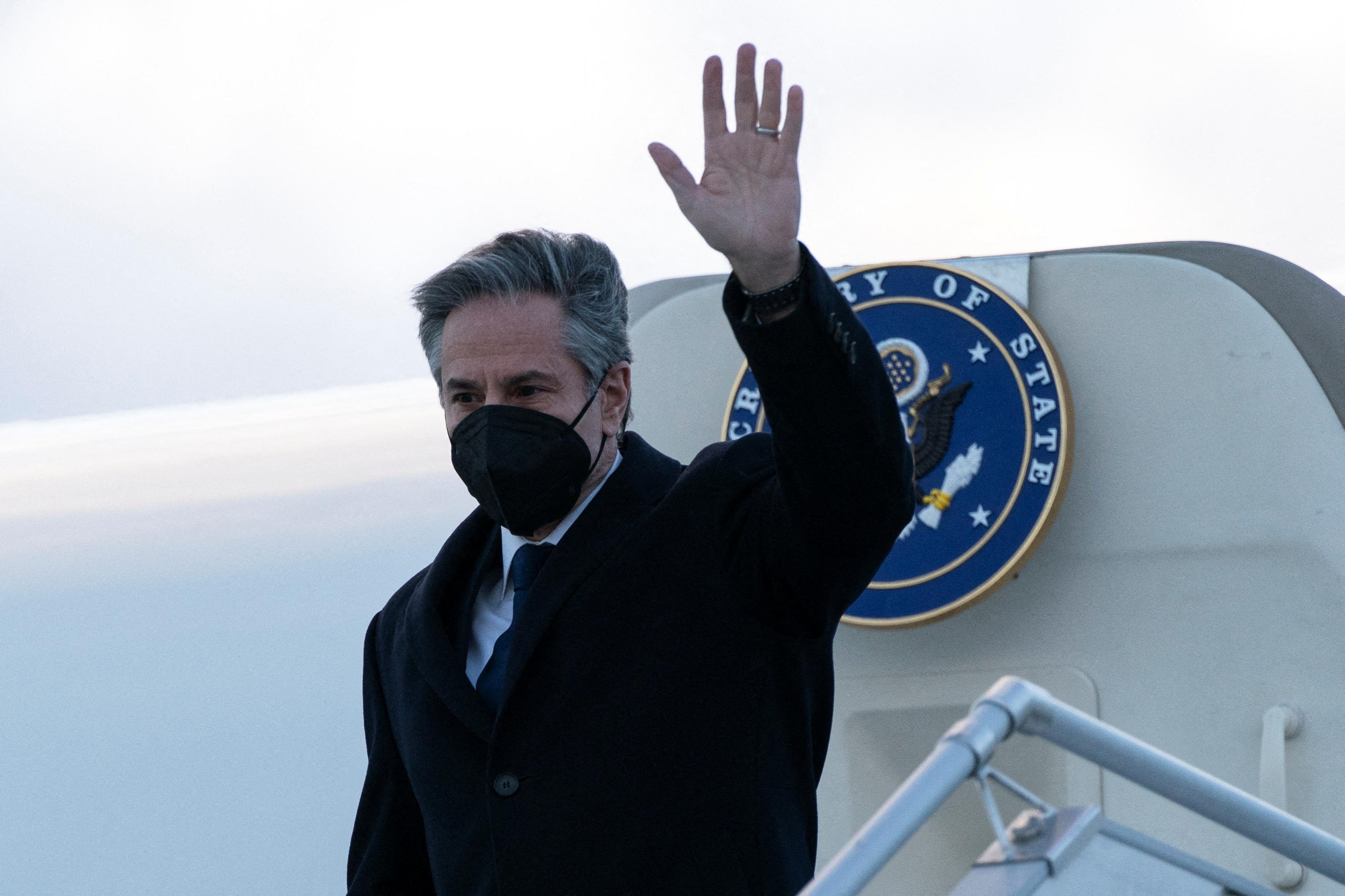 US Secretary of State Antony Blinken arrives in Berlin