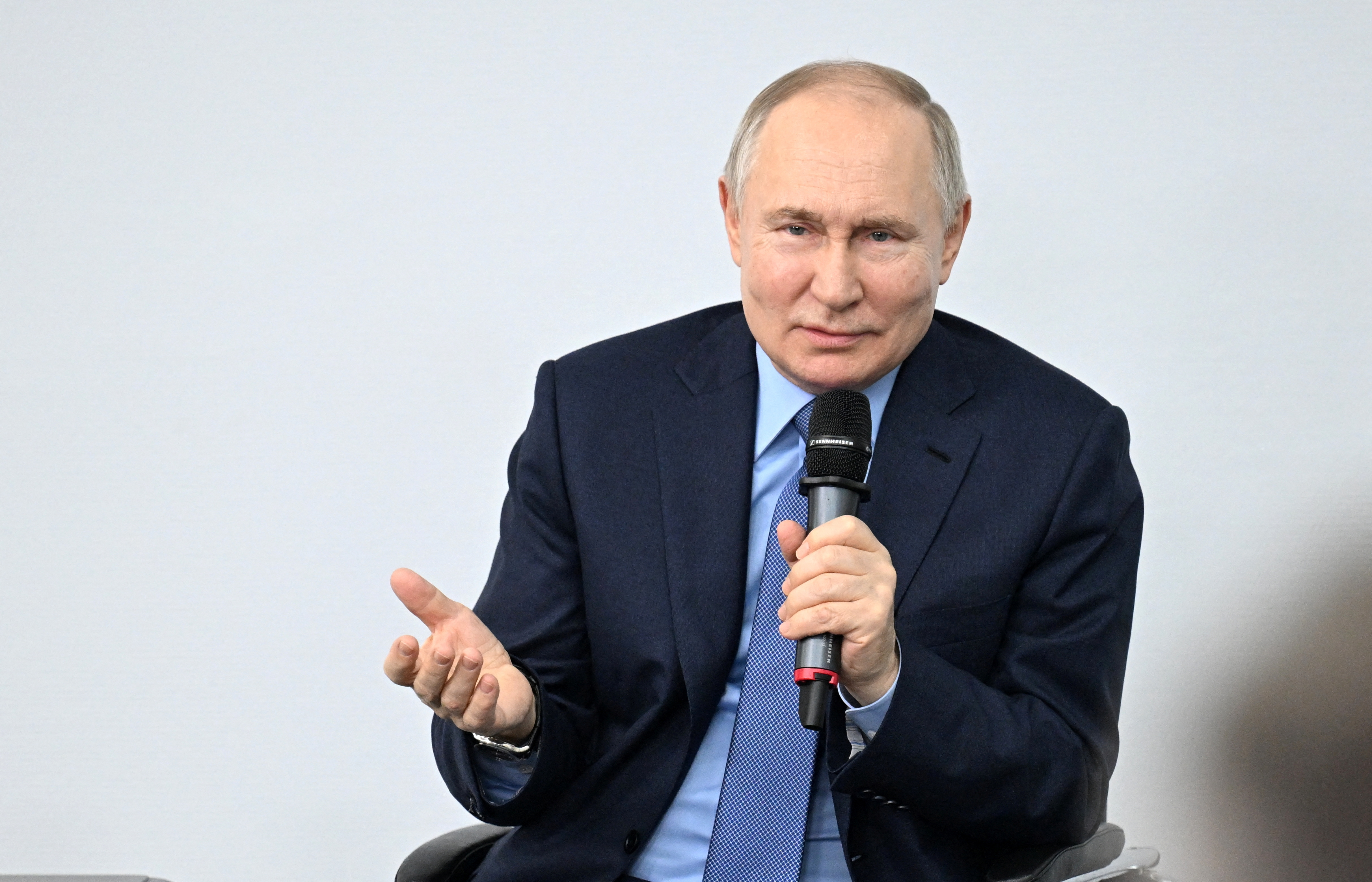 Russian President Vladimir Putin during a recent state visit to the Far East region.
