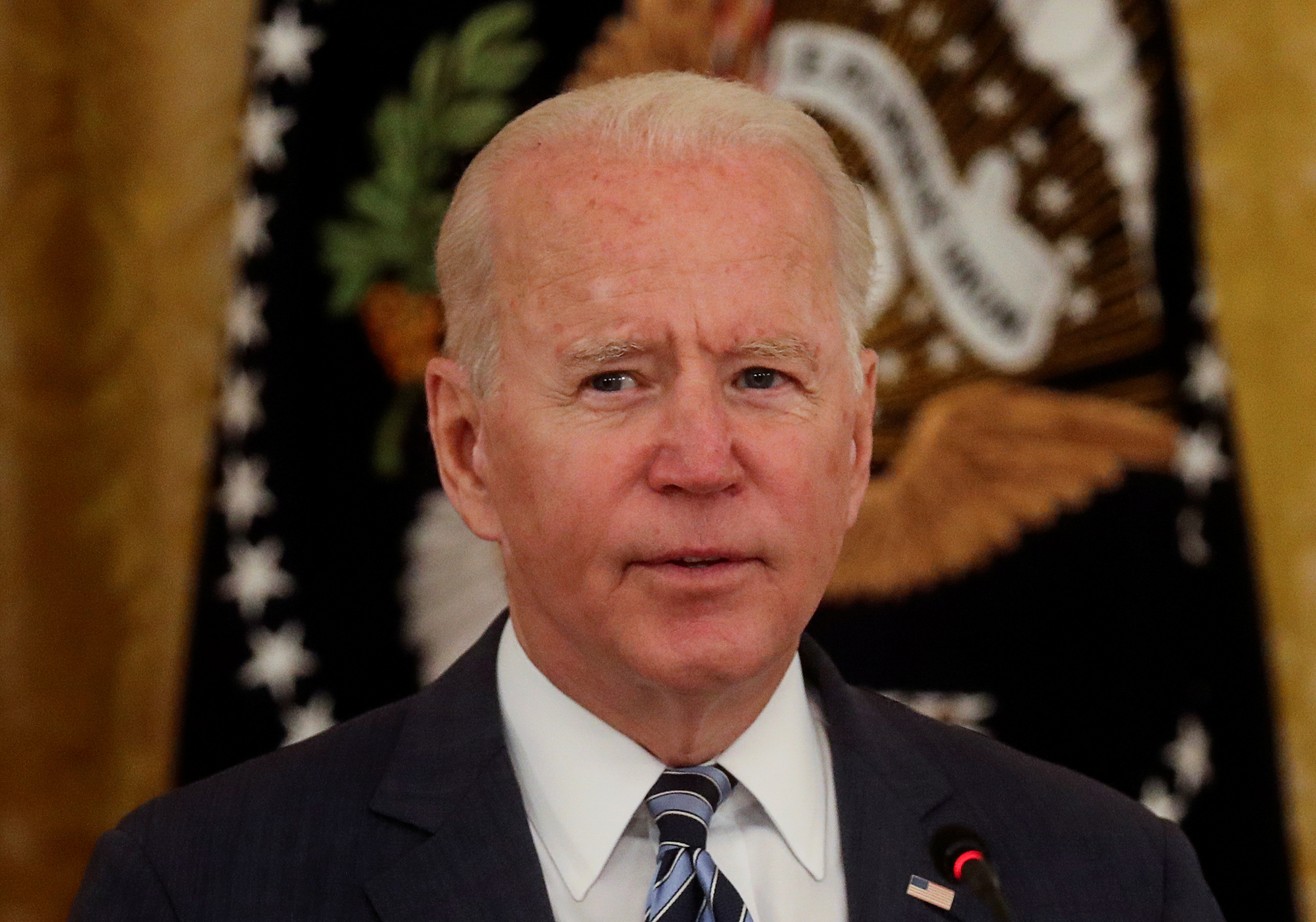 U.S. President Joe Biden holds meeting on improving U.S. cybersecurity at the White House in Washington