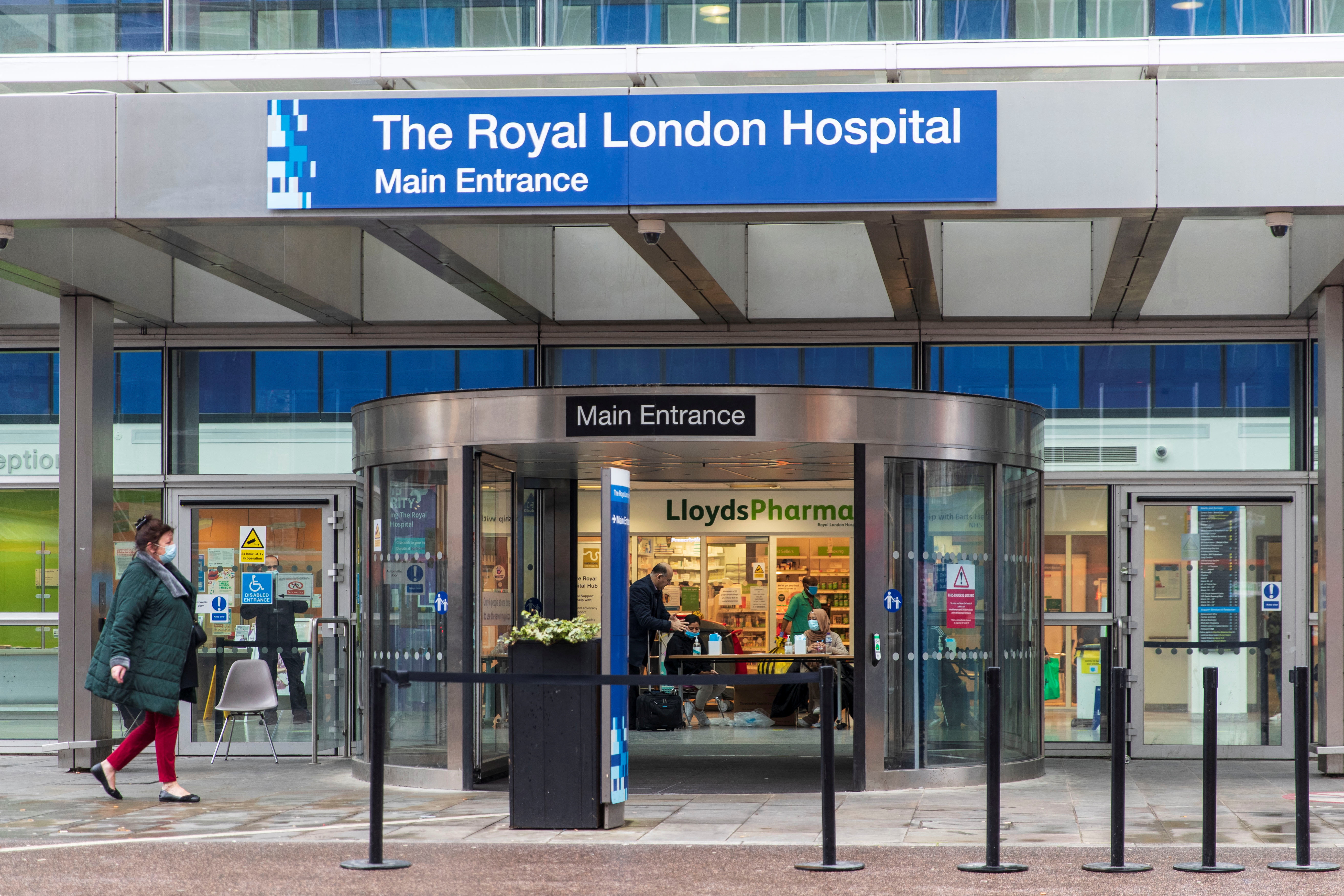 Royal London Hospital amid COVID-19 outbreak, in London