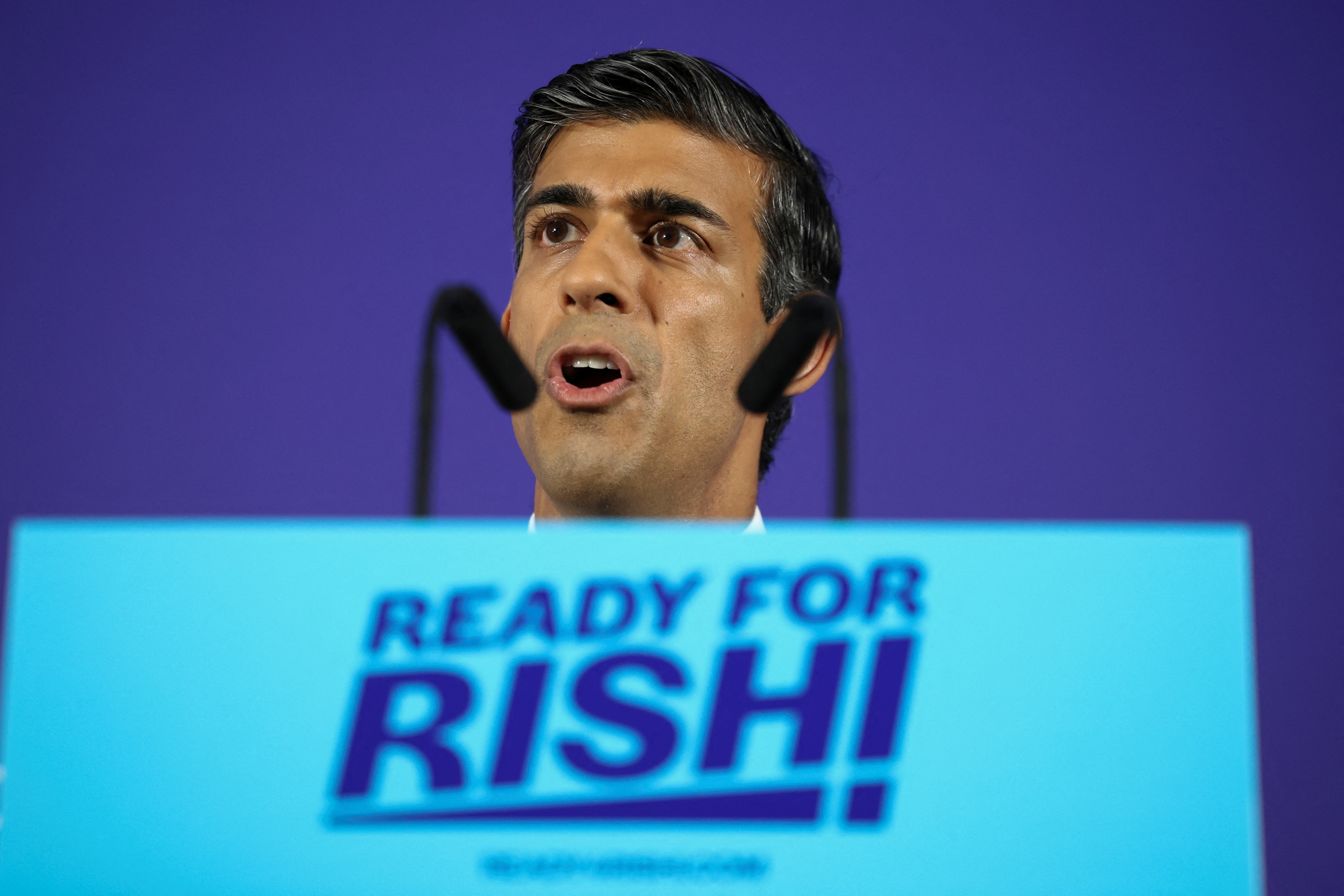 Former Chancellor of the Exchequer Rishi Sunak launches leadership campaign, in London