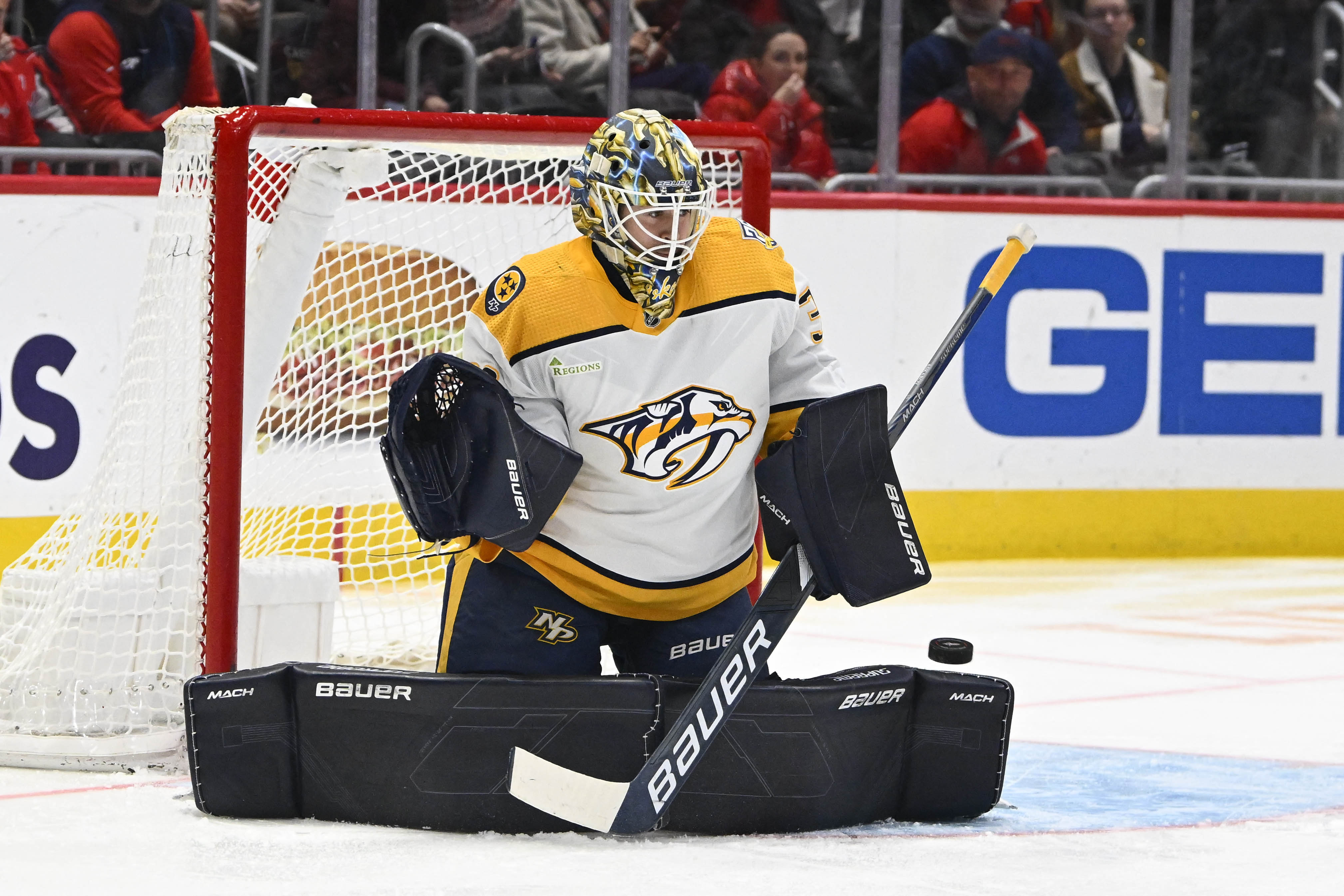 Predators G Yaroslav Askarov beats Caps for first NHL win | Reuters