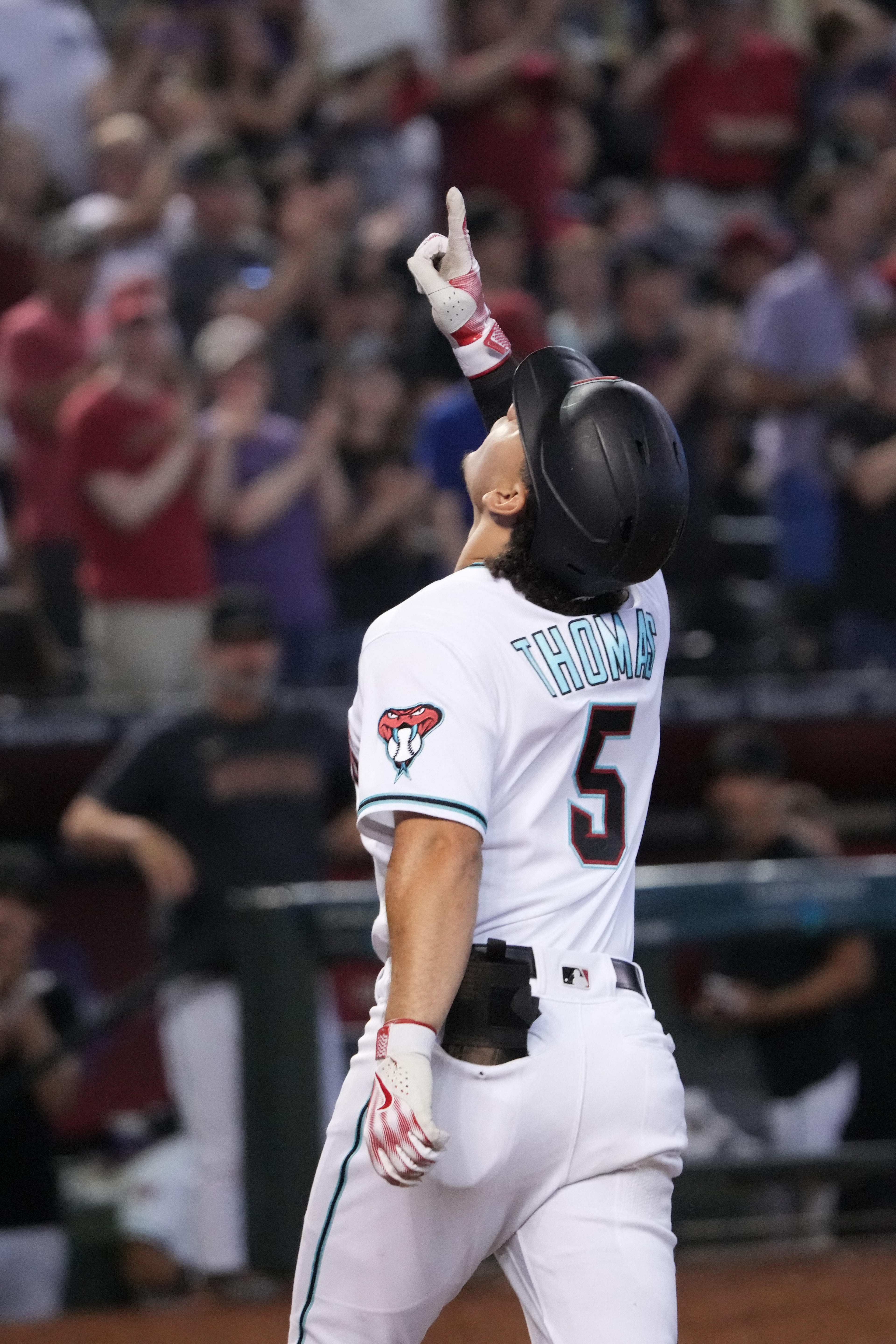 Arizona Diamondbacks' Ketel Marte (4) rounds third after hitting a solo home  run off Pittsburgh Pirates starting pitcher Mitch Keller during the first  inning of a baseball game in Pittsburgh, Saturday, May