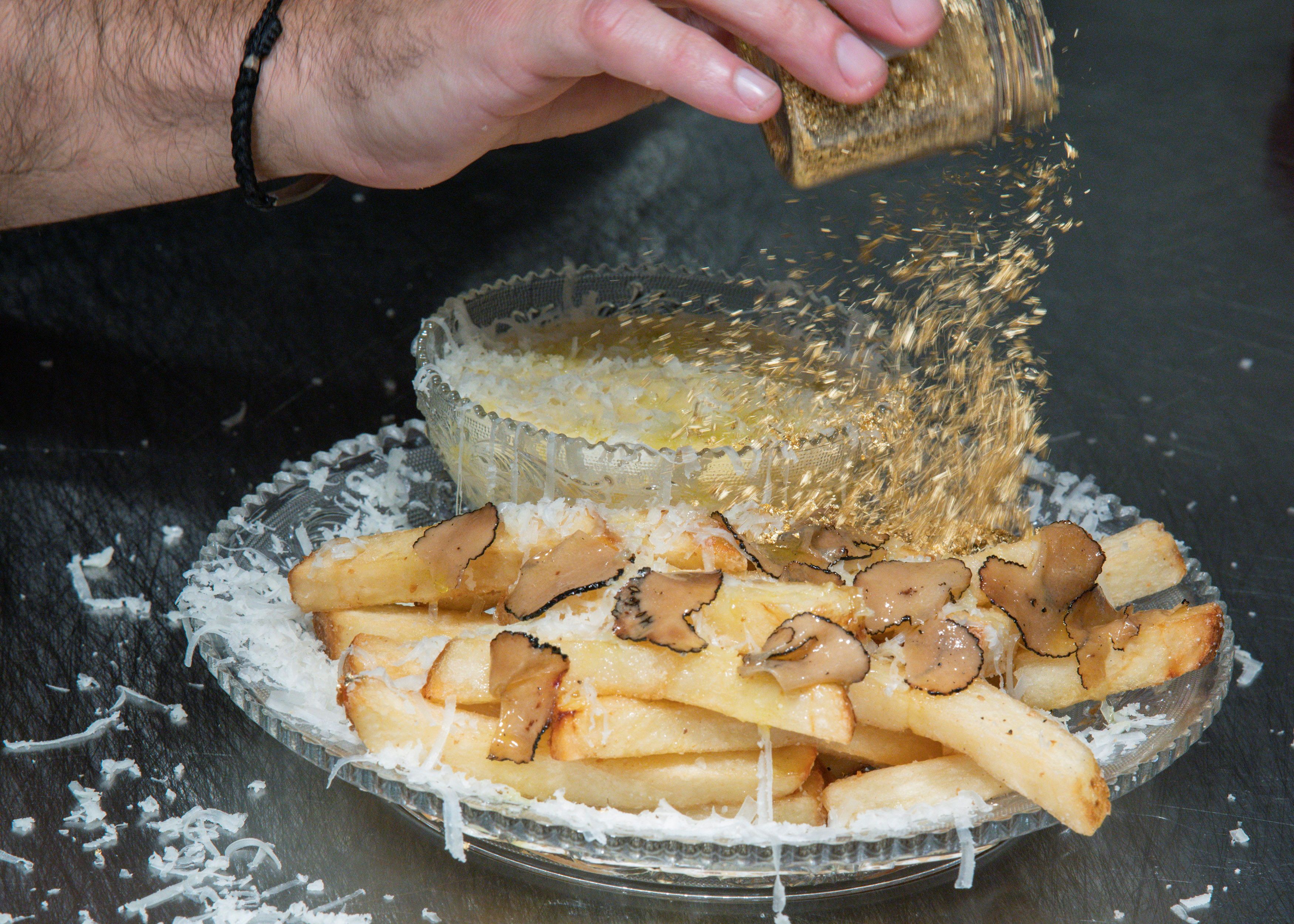 The Creme de la Creme Pommes Frites, the world's most expensive french fries, according to the Guinness Book of World Records, are seen at Serendipity 3 restaurant New York
