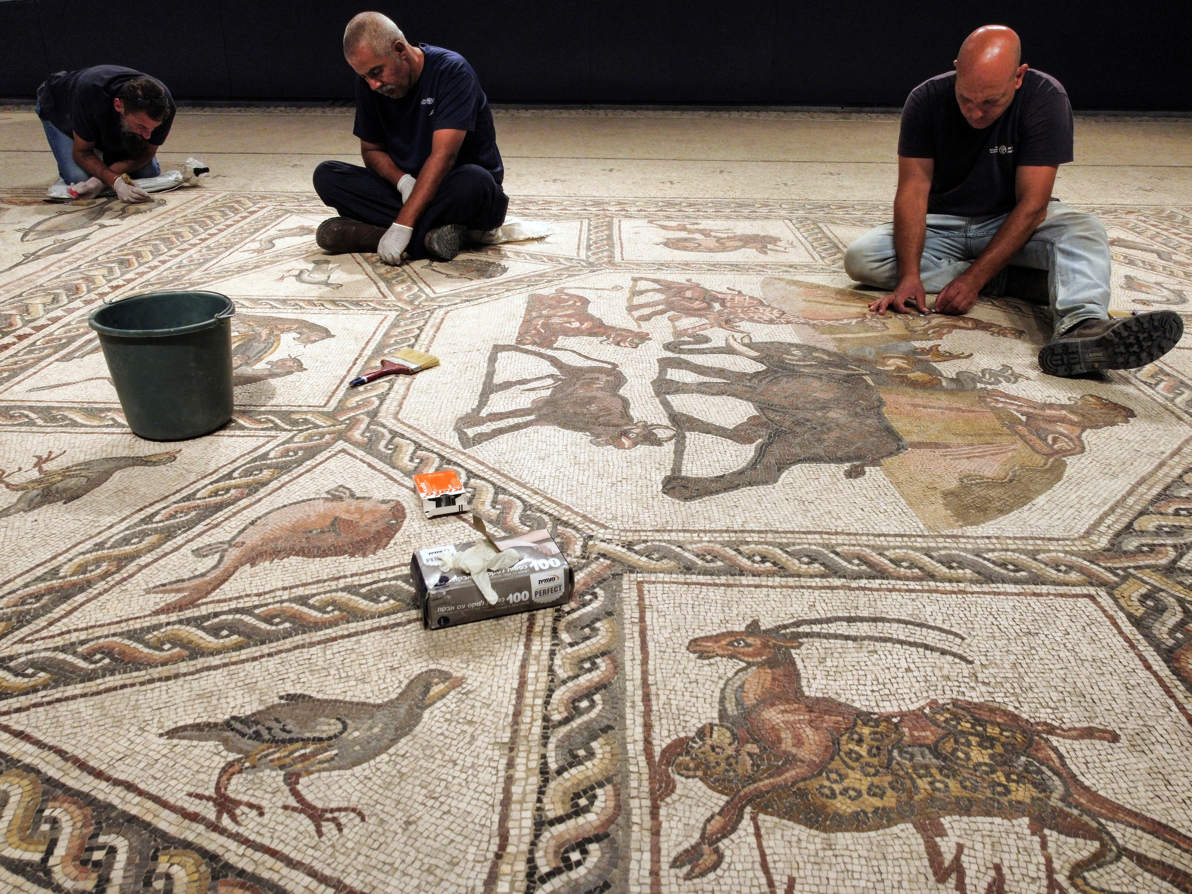 Stunning Ancient Mosaic Found Near Tel Aviv Returns Home After World Tour -  Archaeology 