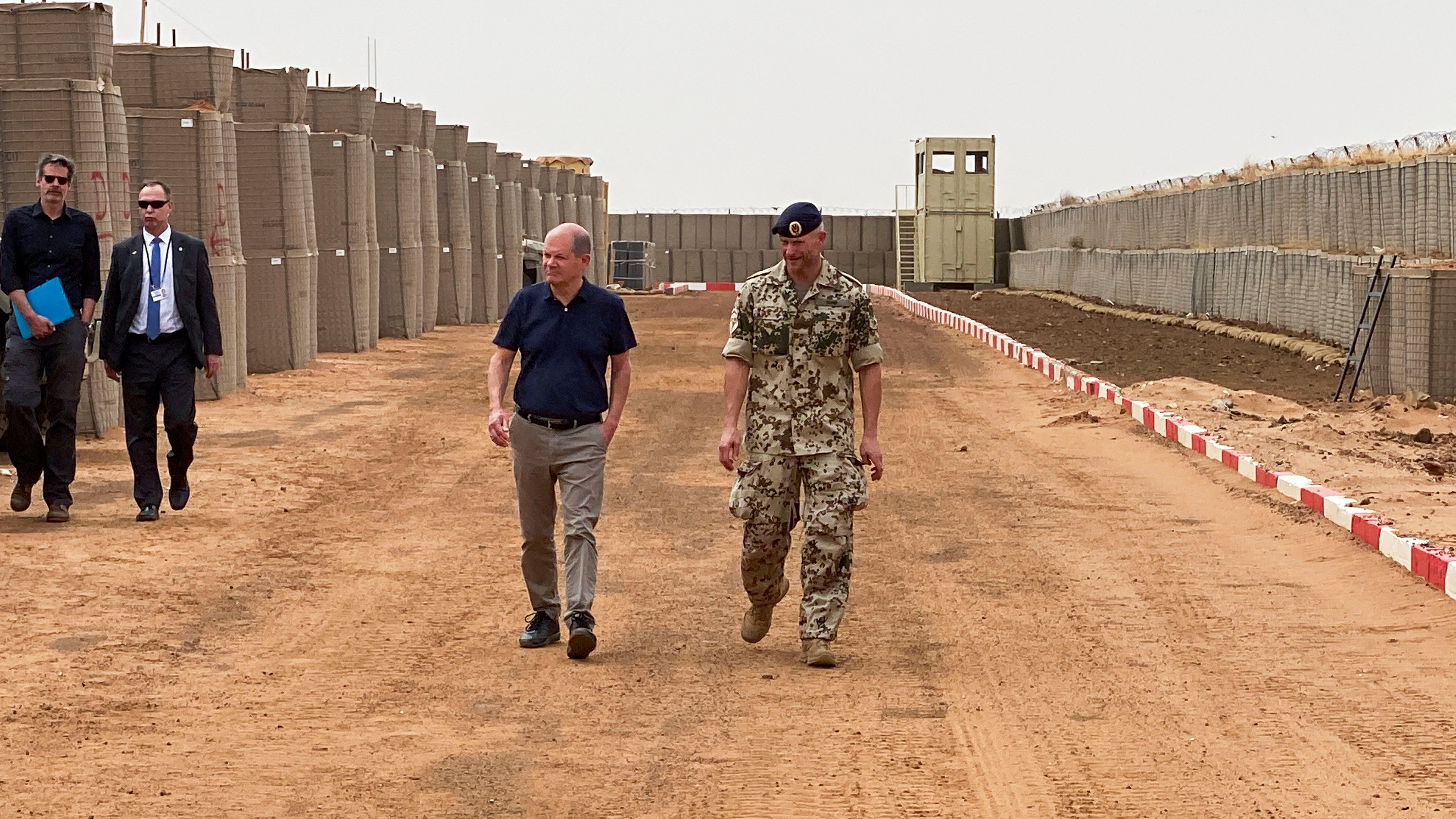 German Chancellor Olaf Scholz visits Niger