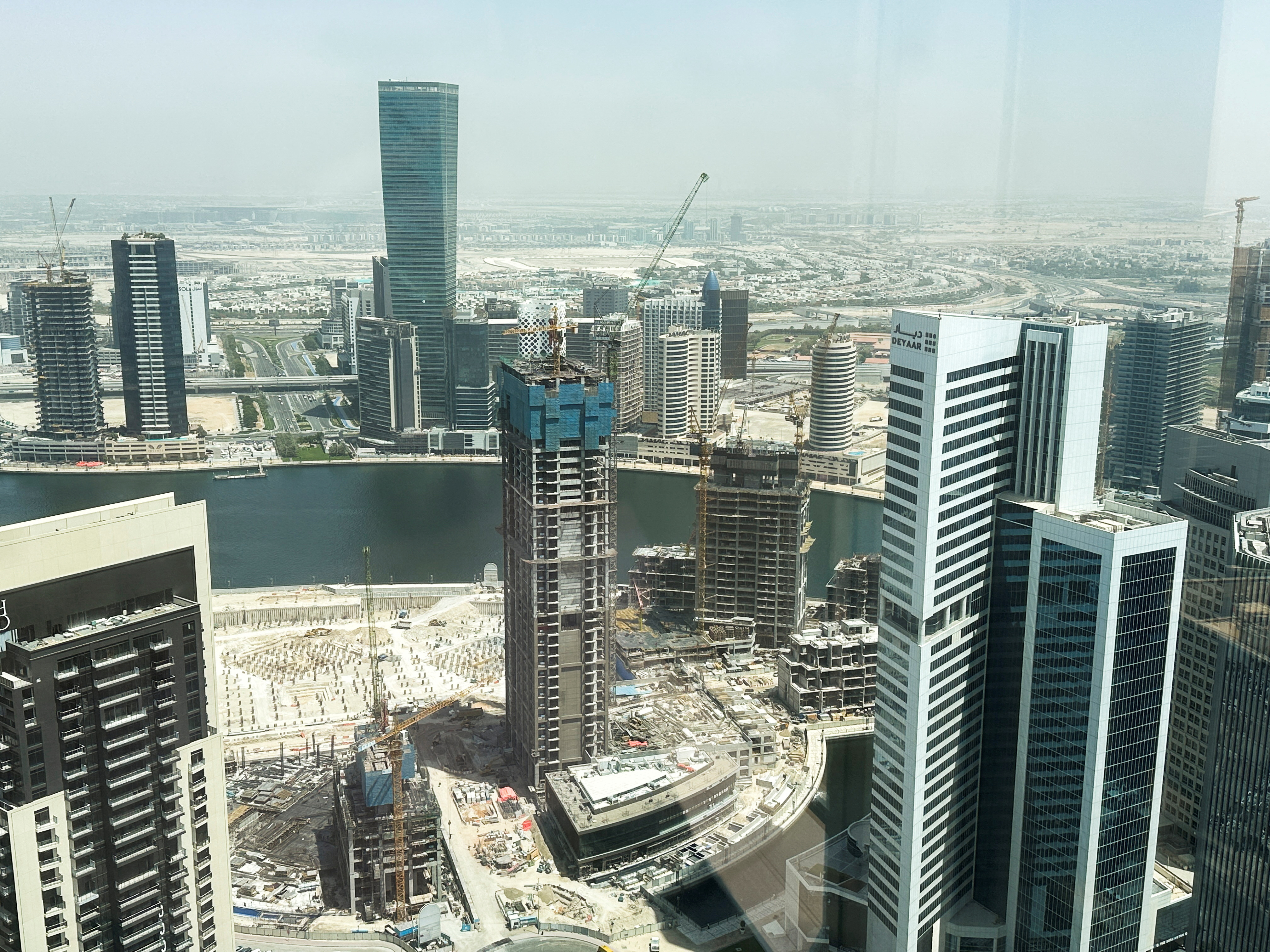 General view of a resident and business development site in Dubai
