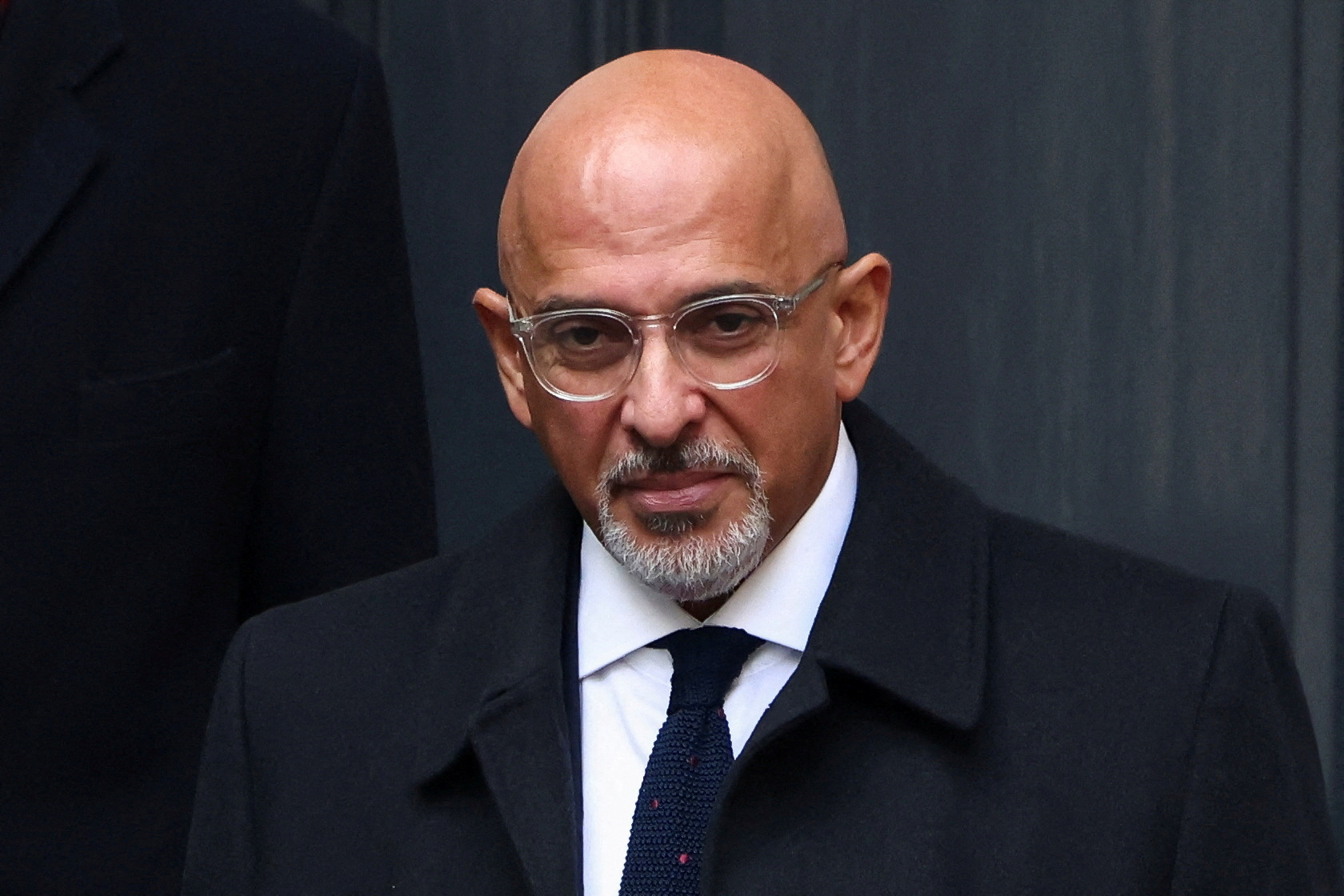 British Minister Without Portfolio Nadhim Zahawi outside the Conservative Party headquarters in London