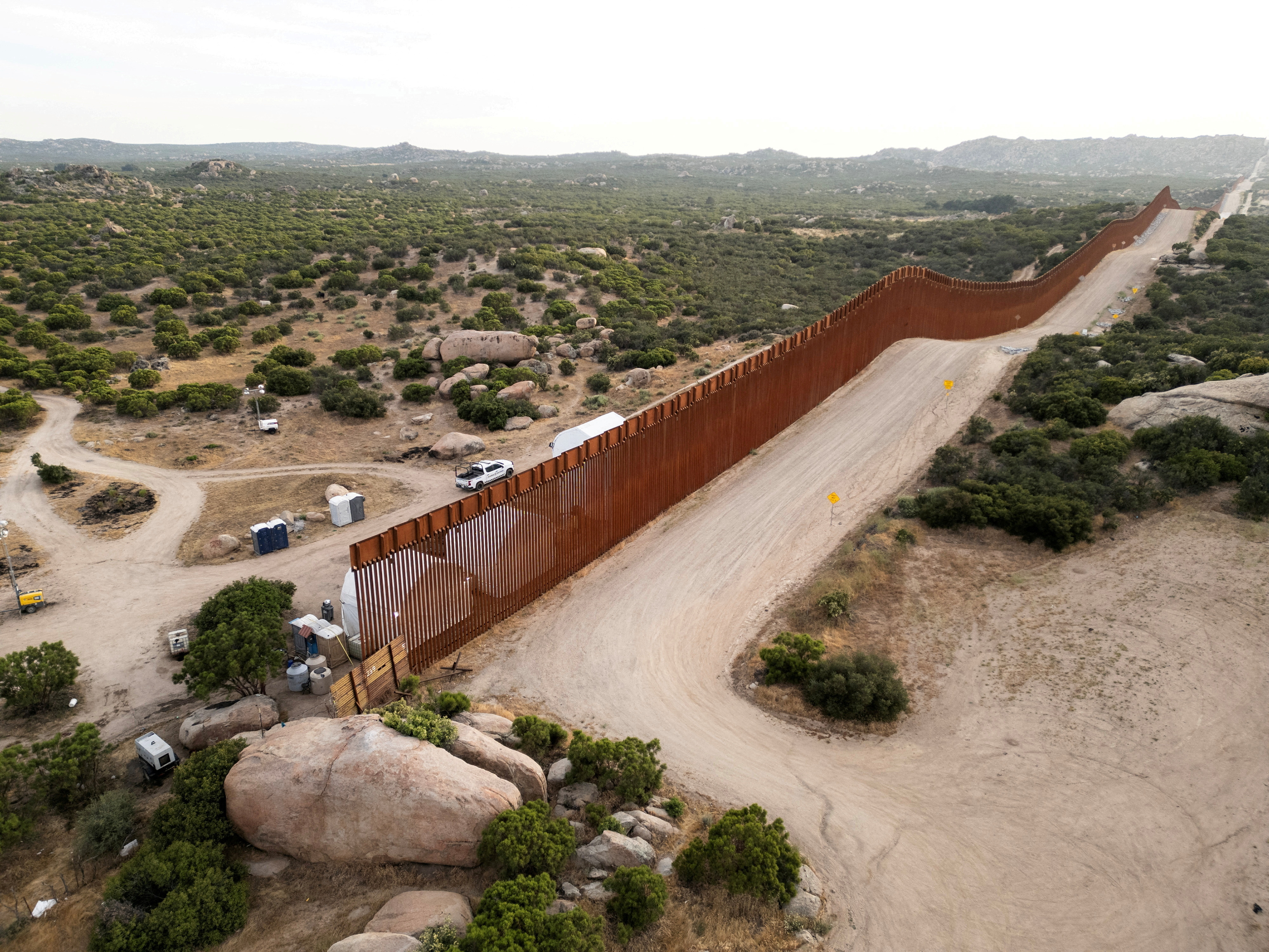 U.S.-Mexico border in California