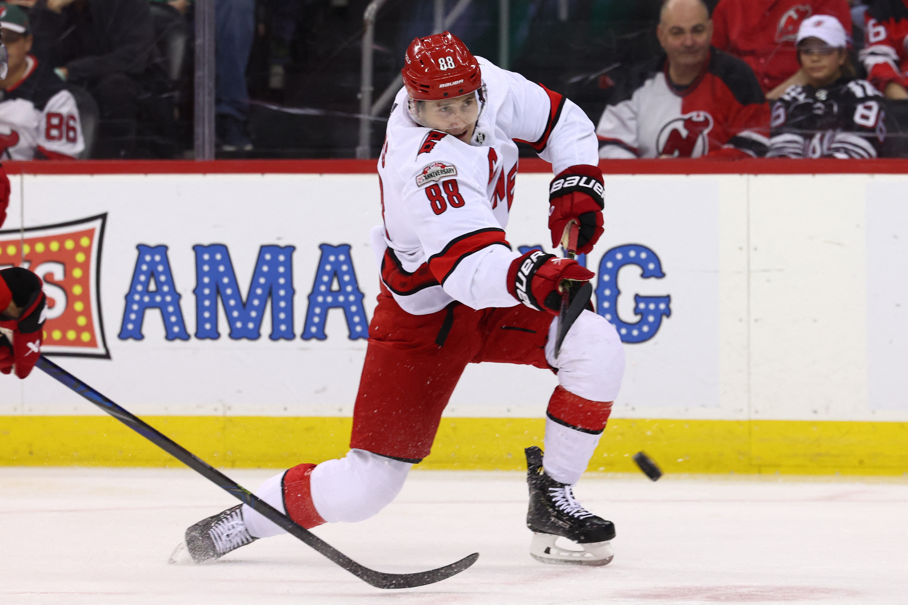 Hurricanes have 5-goal 2nd, rout Devils 6-1 for 3-1 lead – KGET 17