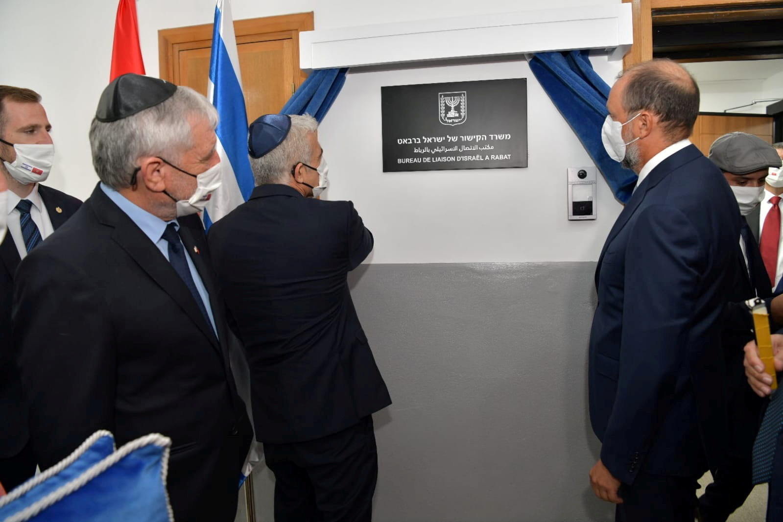 Israeli Foreign Minister Lapid inaugurates Israel's diplomatic mission in Rabat