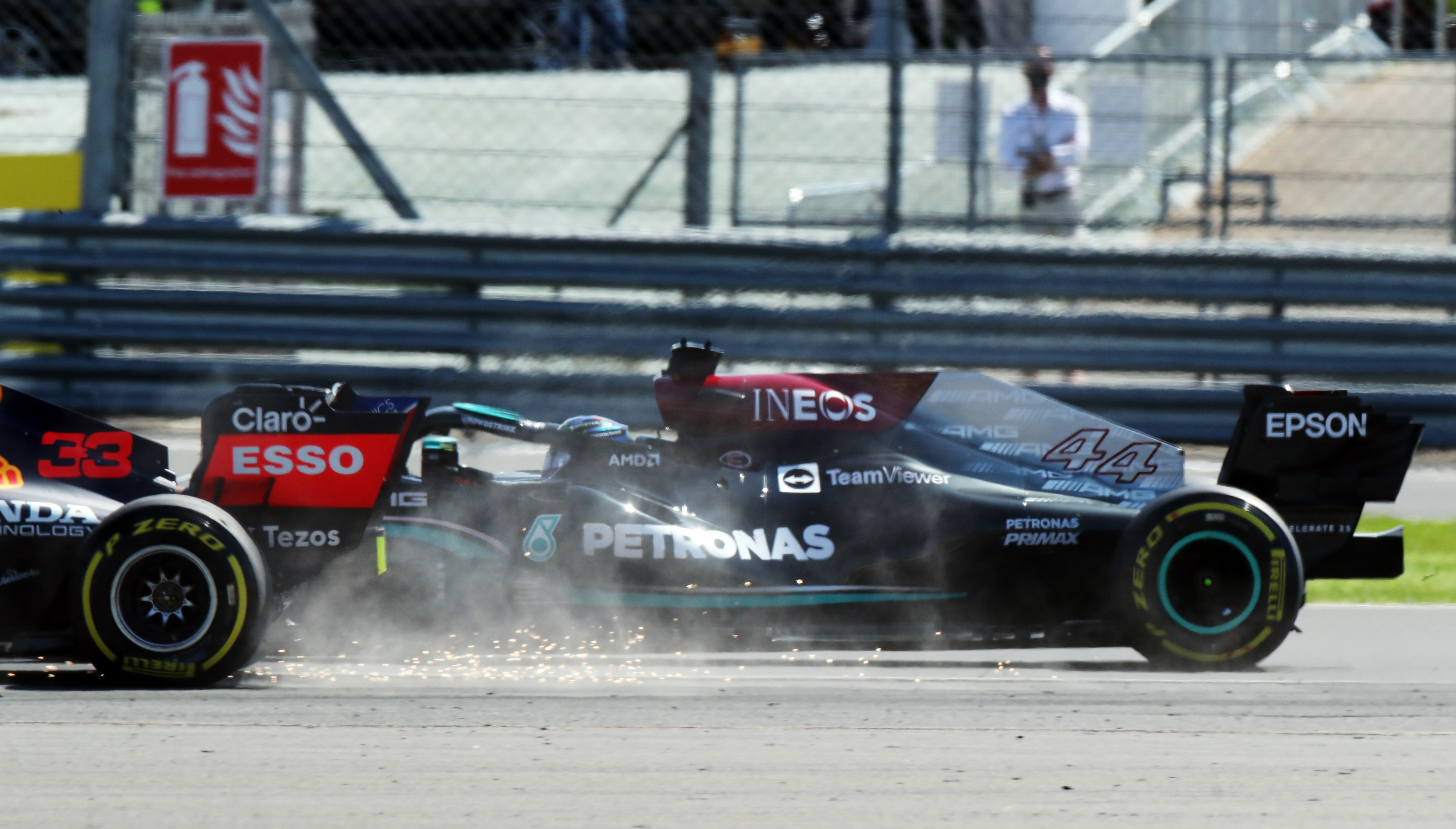 Hamilton penalised for Verstappen's race-ending crash | Reuters