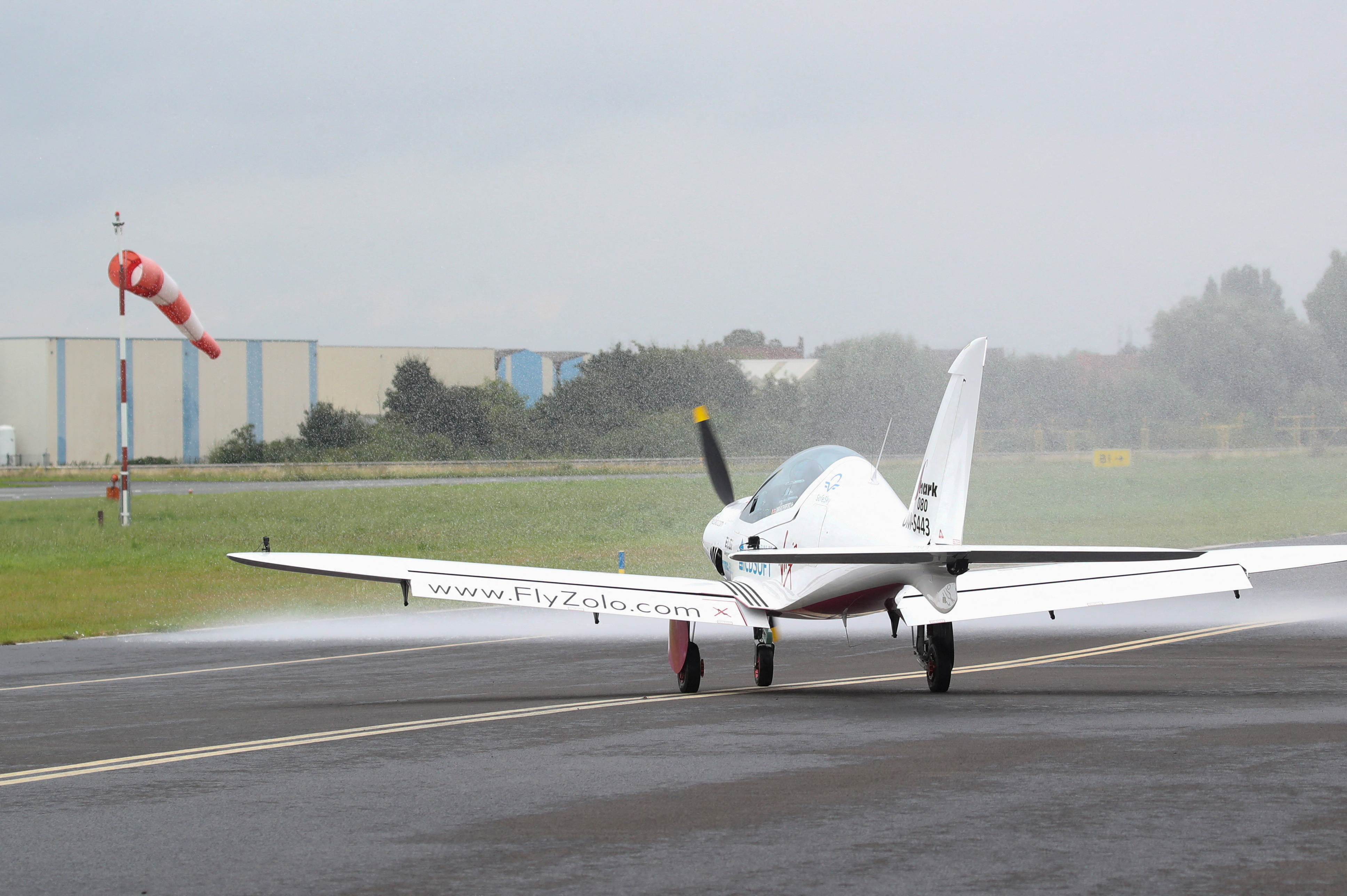 Belgian-British pilot Zara Rutherford aims to set aviation record, in Wevelgem