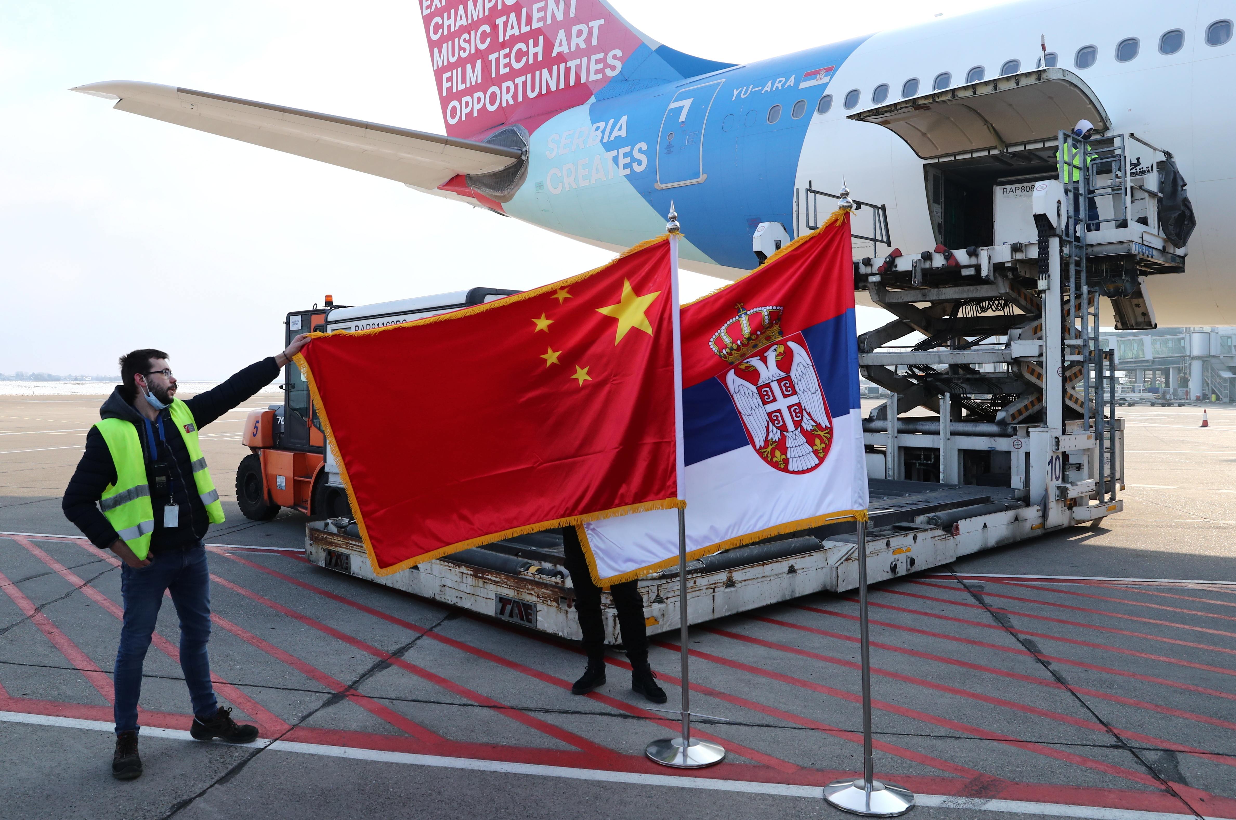 First shipment of China's Sinopharm's vaccines arrive in Belgrade