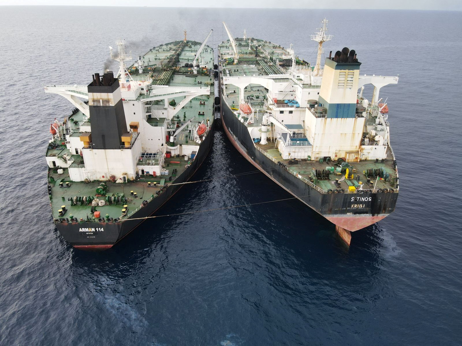 Indonesia seizes Iranian-flagged tanker suspected of illegal oil transshipment in Indonesia's North Natuna Sea