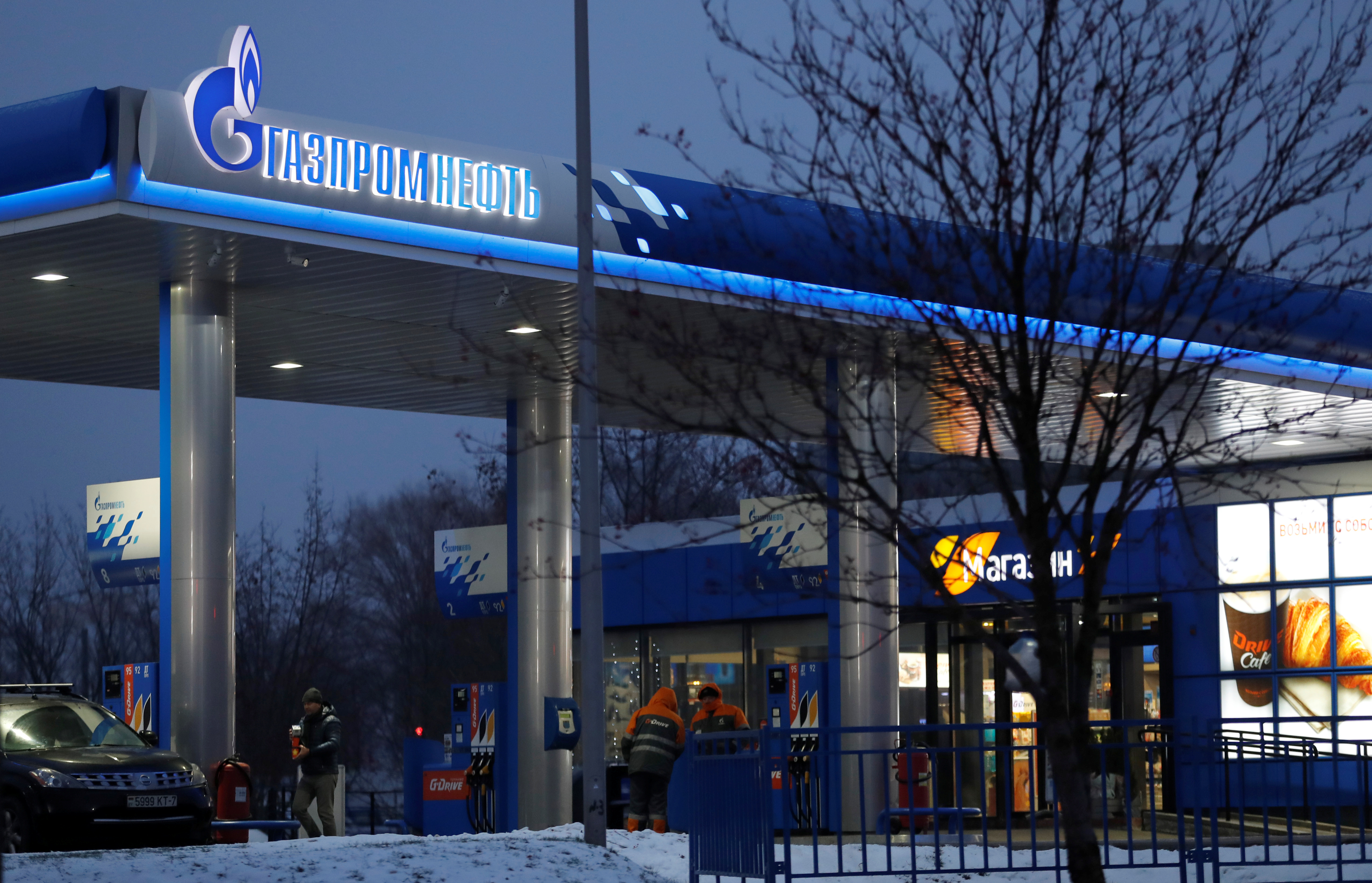 Gazpromneft petrol station is seen in Minsk, Belarus December 16, 2018. REUTERS/Vasily Fedosenko