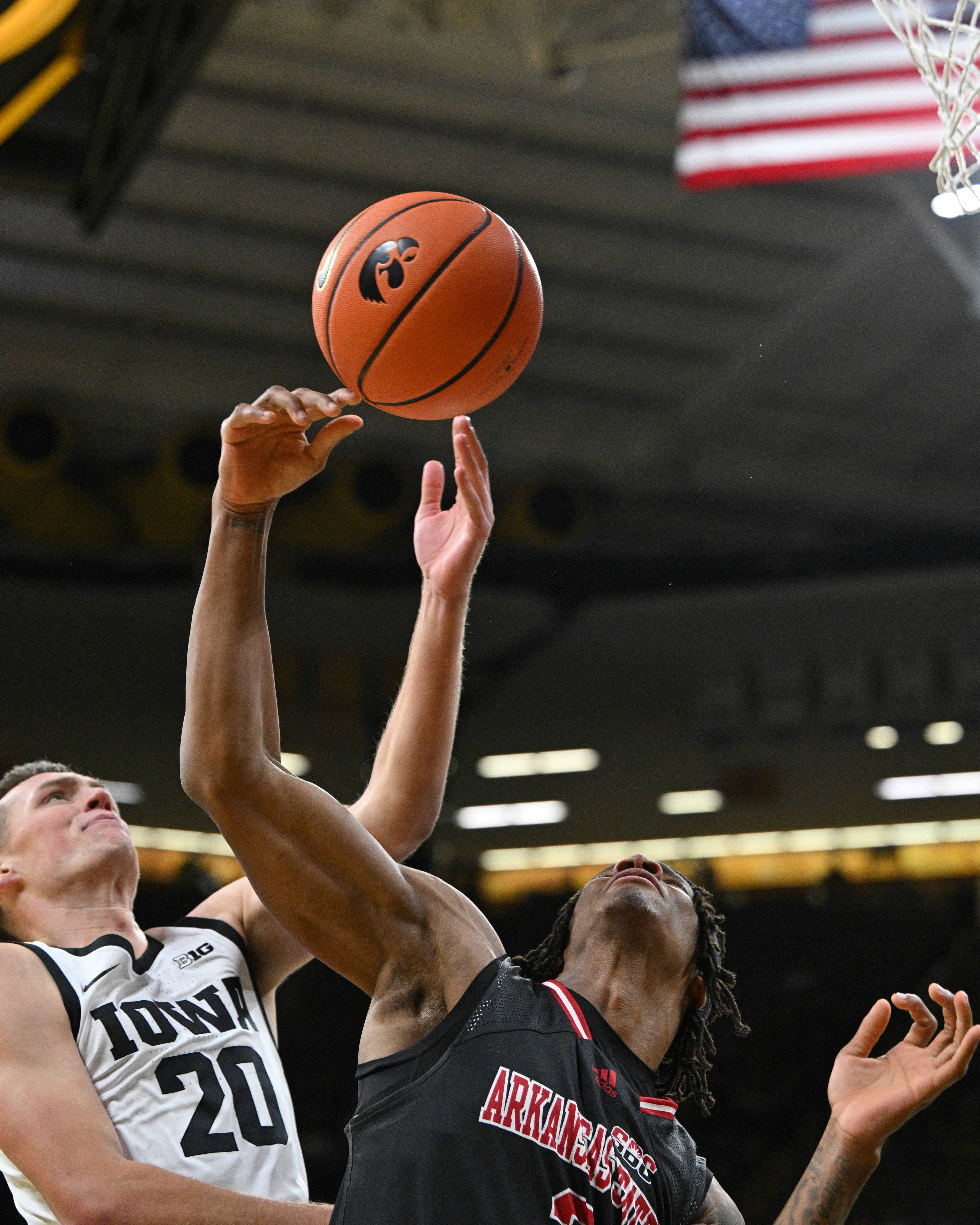 Iowa men's basketball scrapes by Arkansas State, 88-74, in game