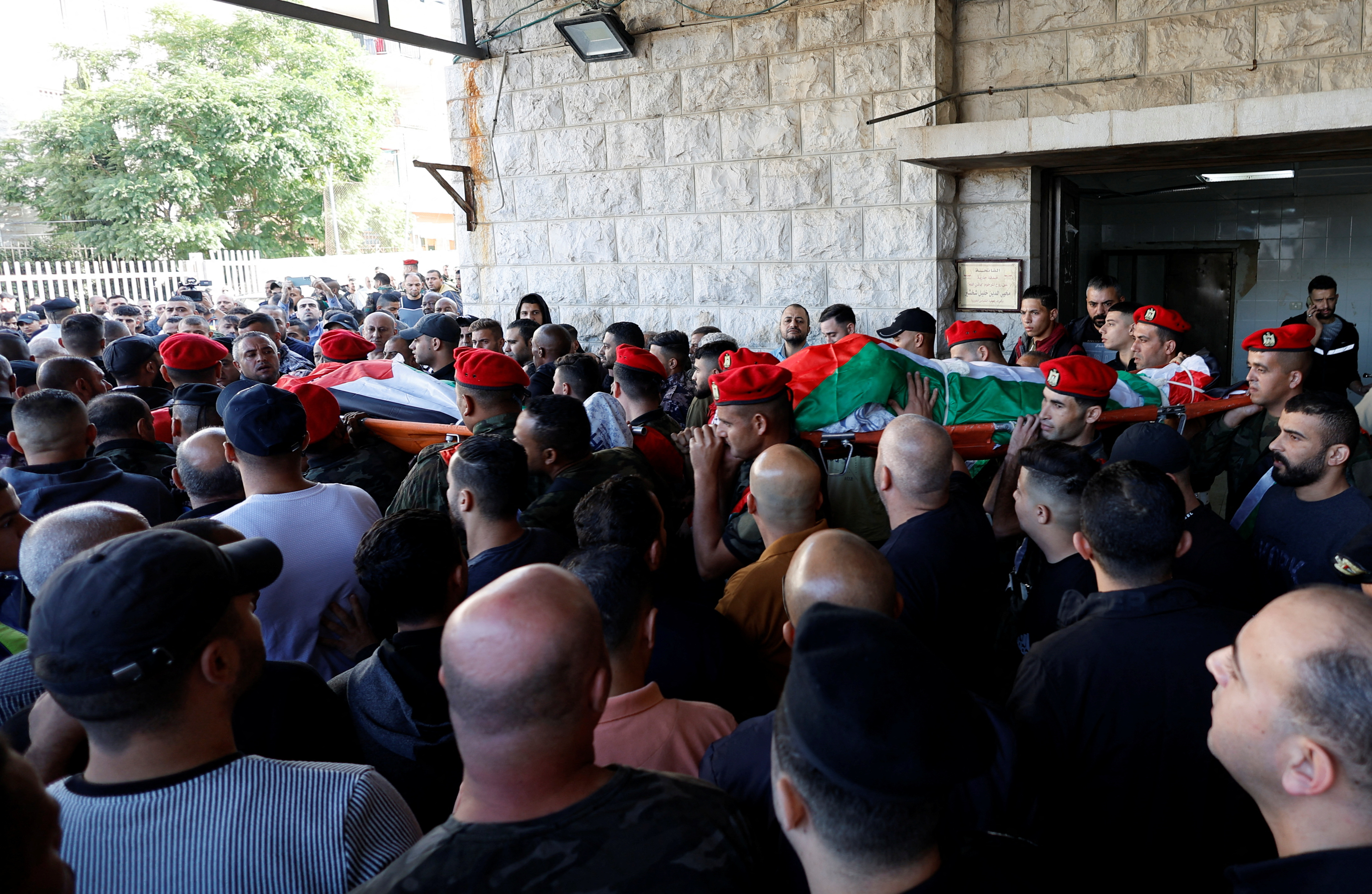Funeral of Palestinians in Nablus