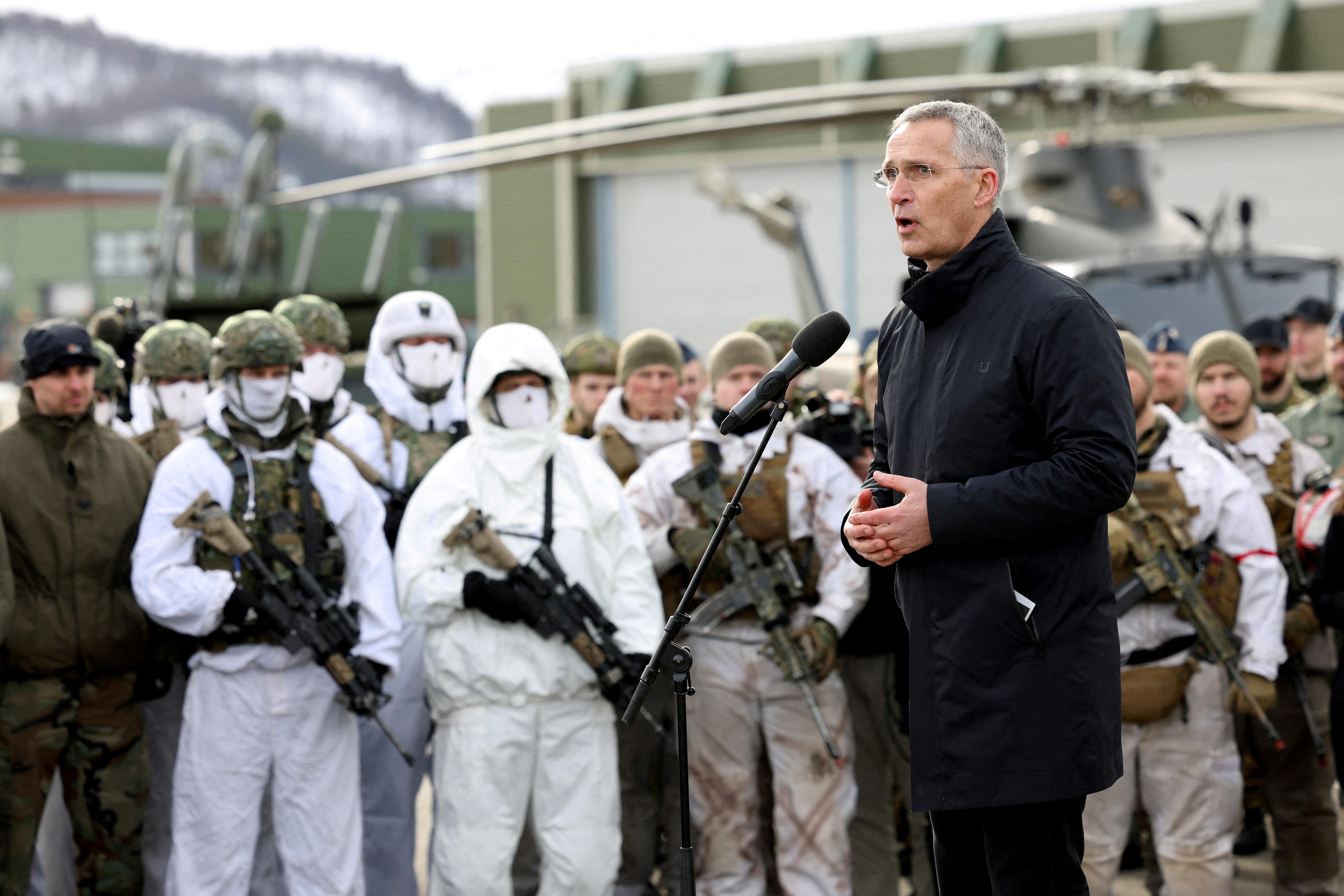 NATO Secretary General Stoltenberg visits Bardufoss