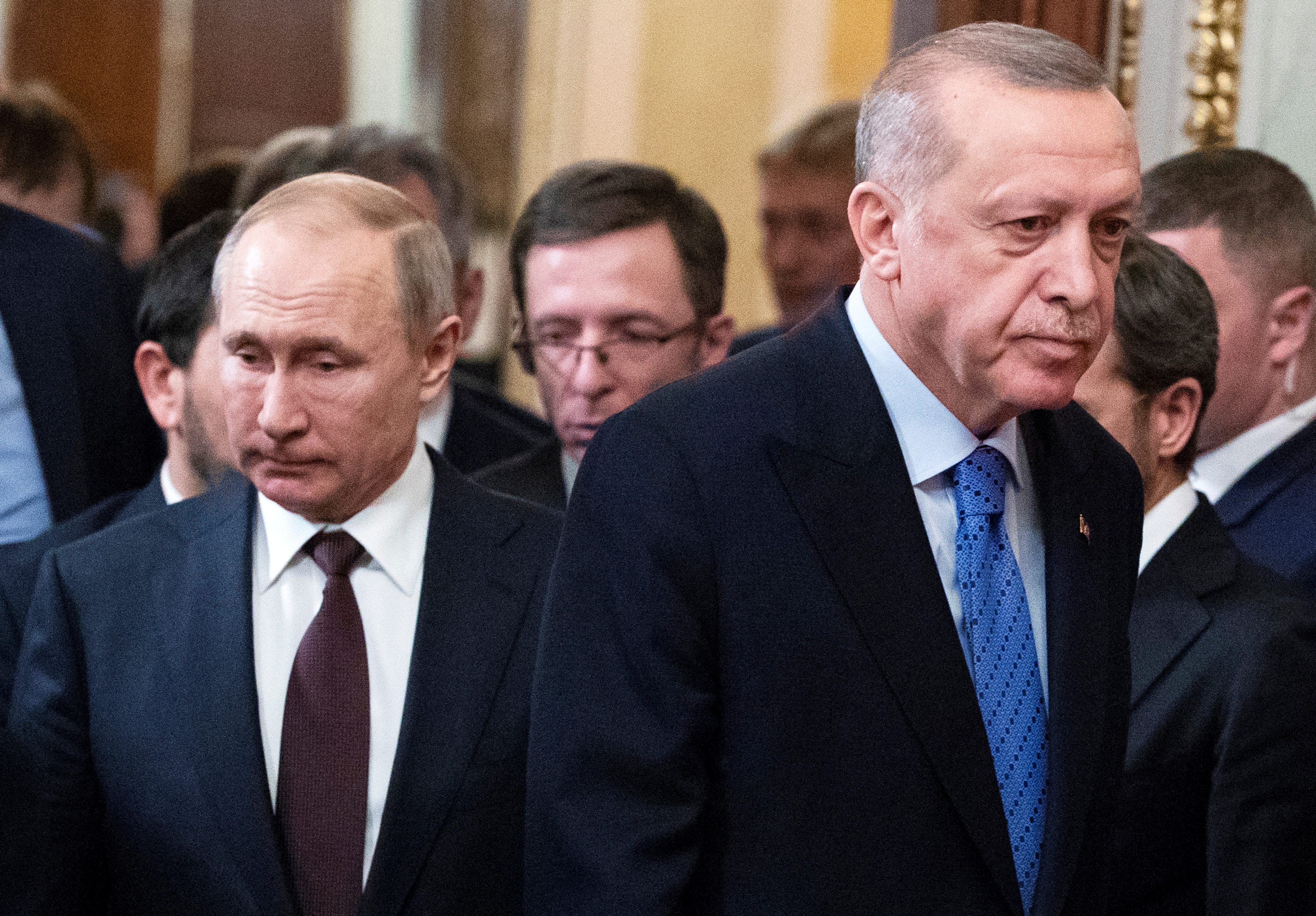 Russian President Putin meets with Turkish President Erdogan in Moscow