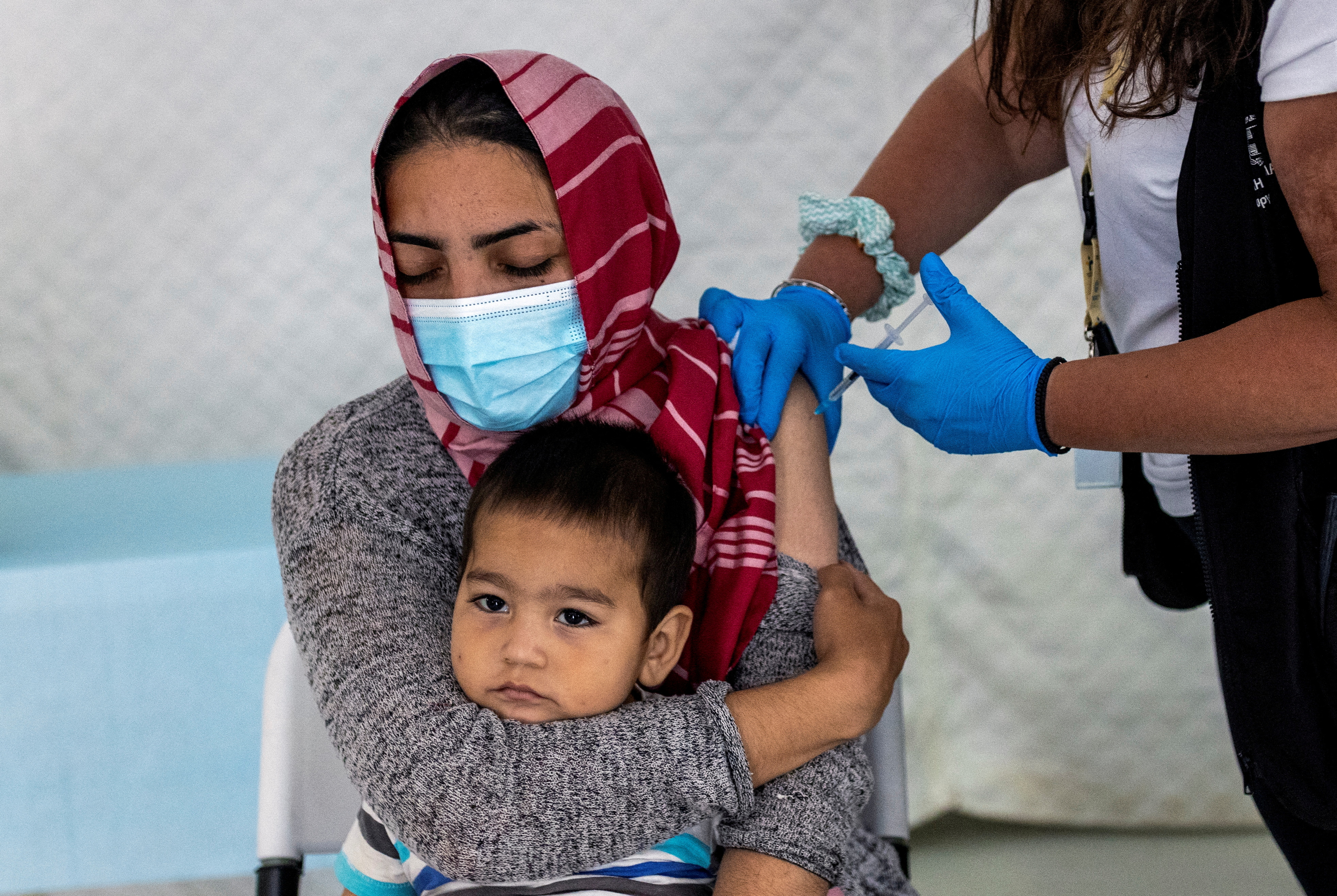 Vaccination against the coronavirus disease (COVID-19) in the Mavrovouni camp for refugees and migrants on the island of Lesbos