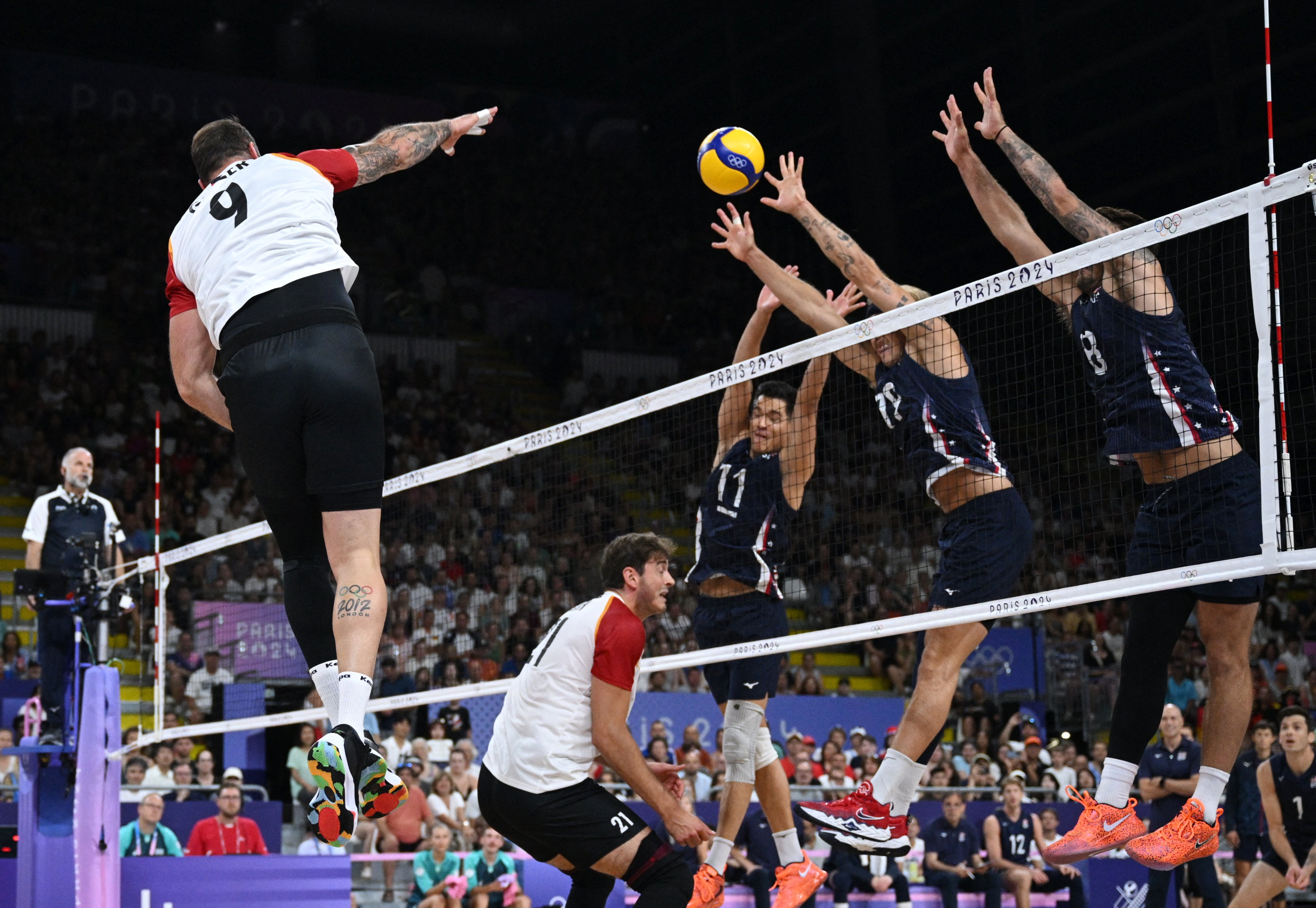 Volleyball - Men's Preliminary Round - Pool C - United States of America vs Germany