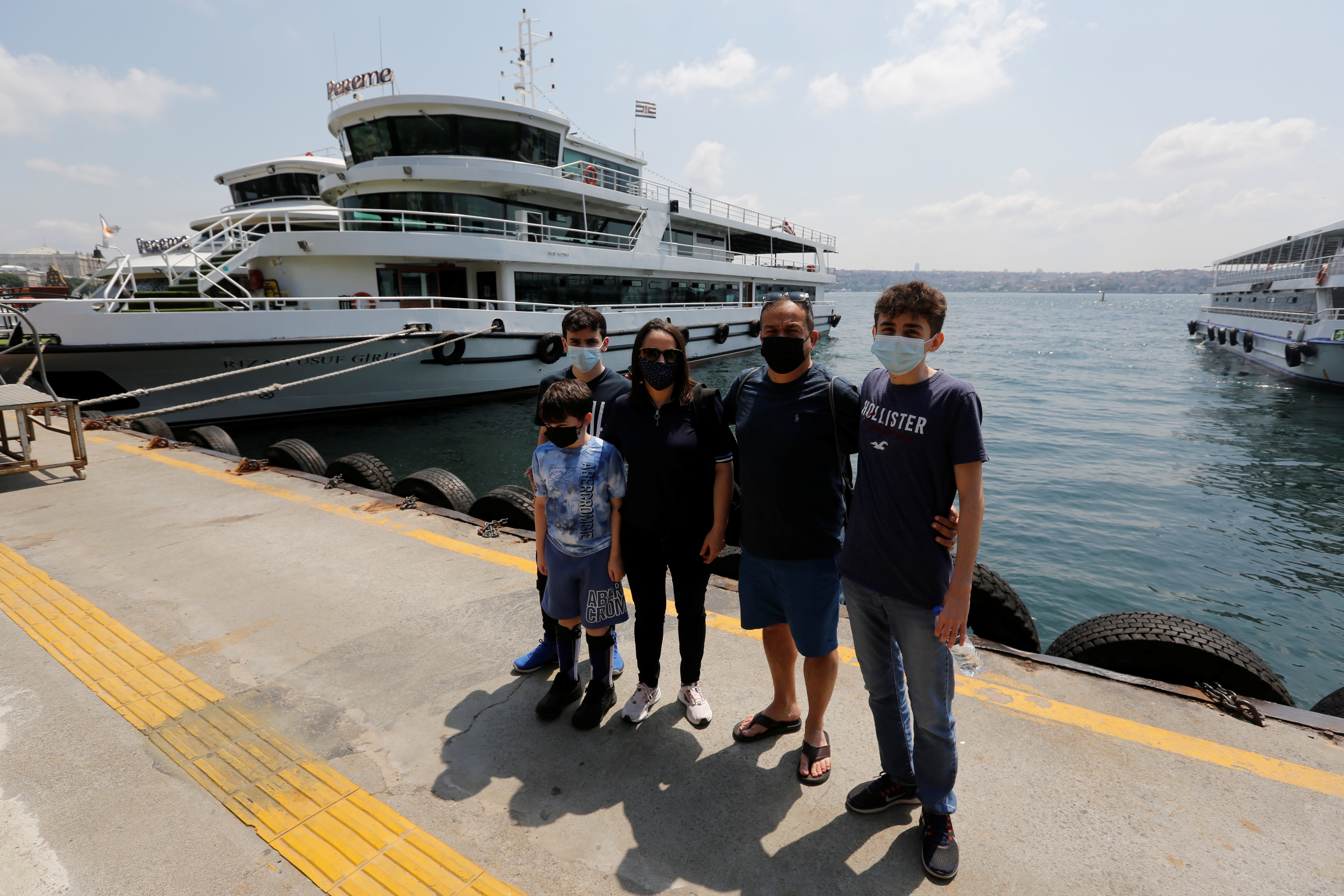 Jordanian tourists visit Istanbul