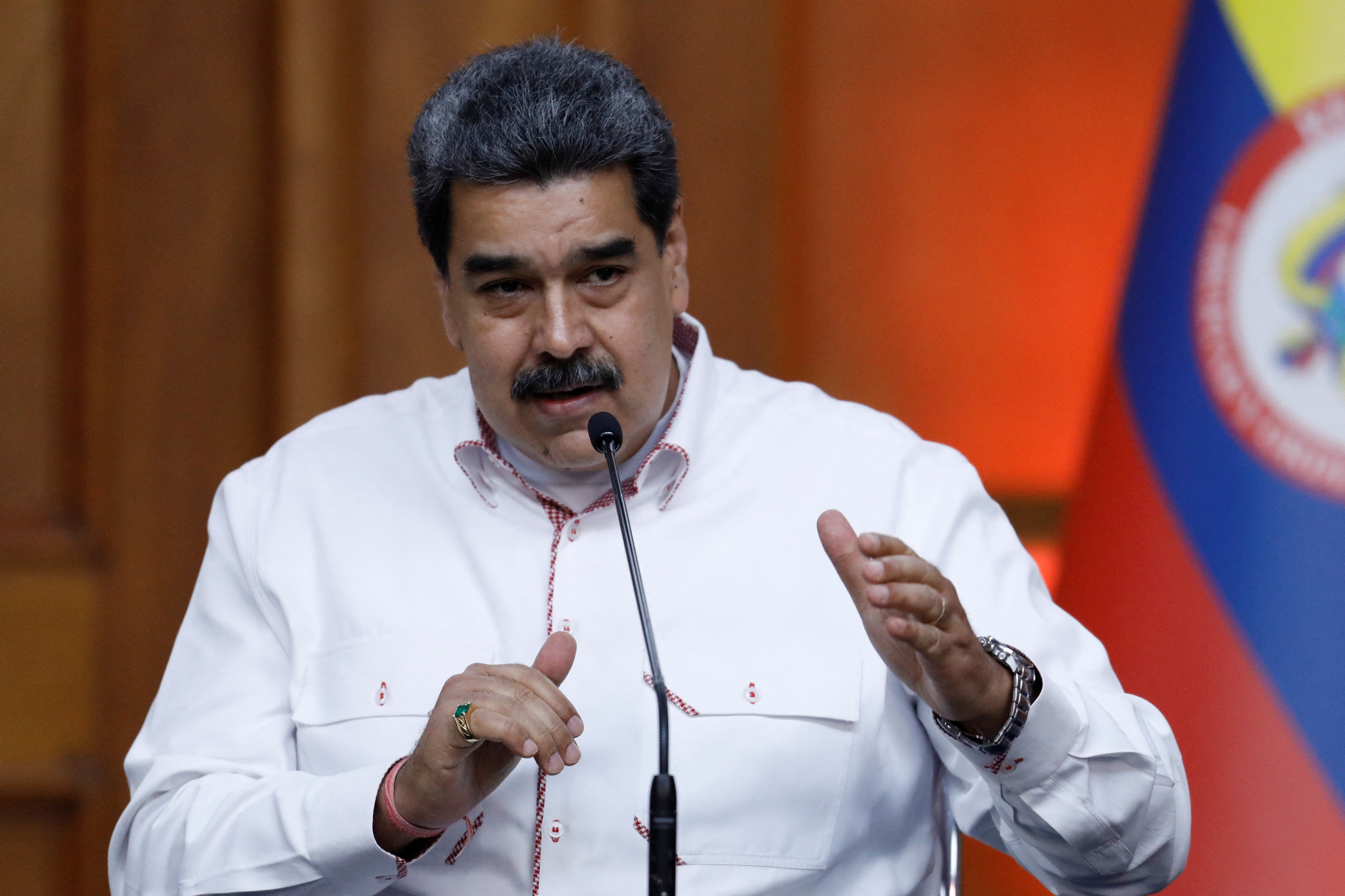 Venezuela's President Maduro meets with Colombia's President Petro in Caracas