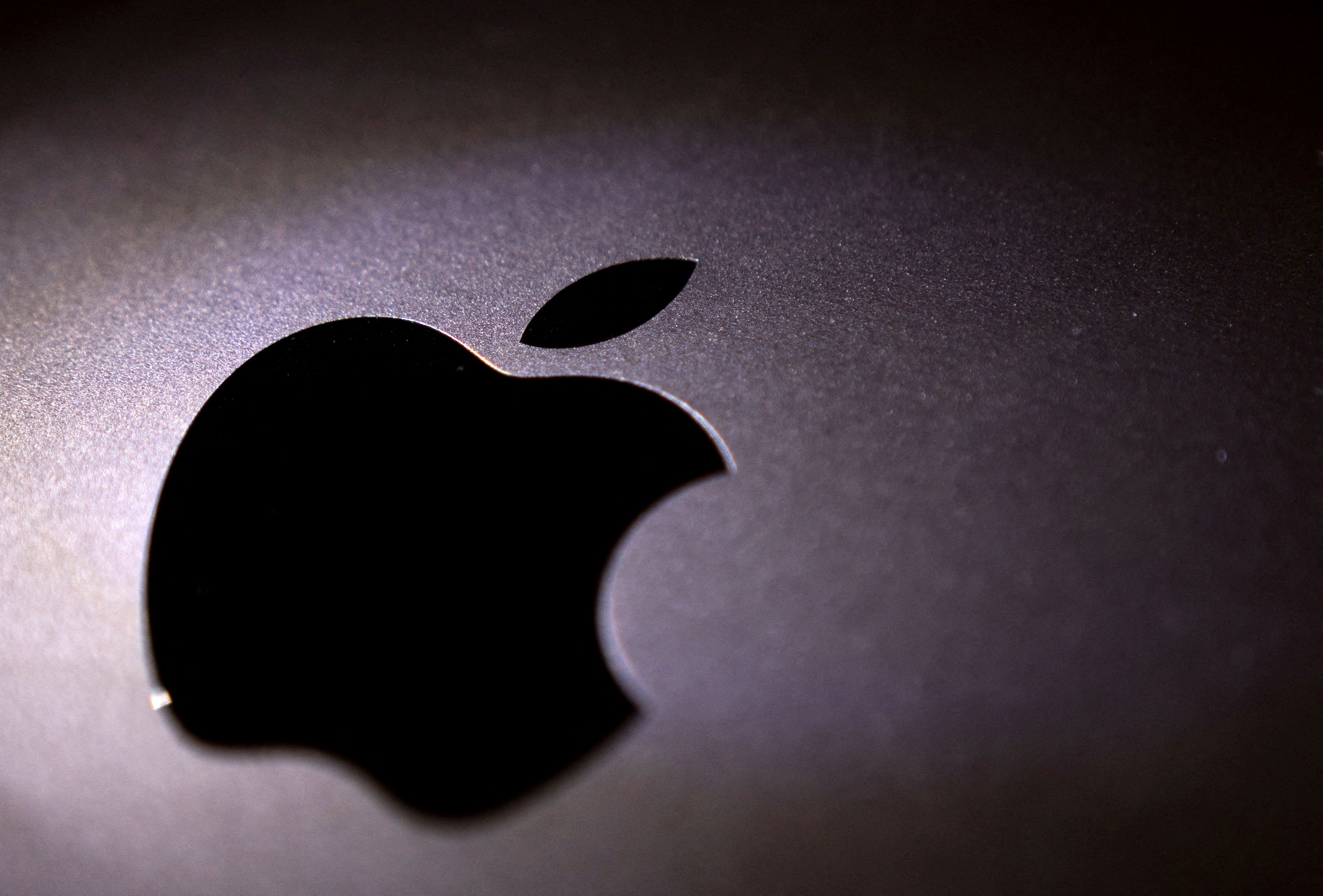 La ilustración muestra el logotipo de Apple.