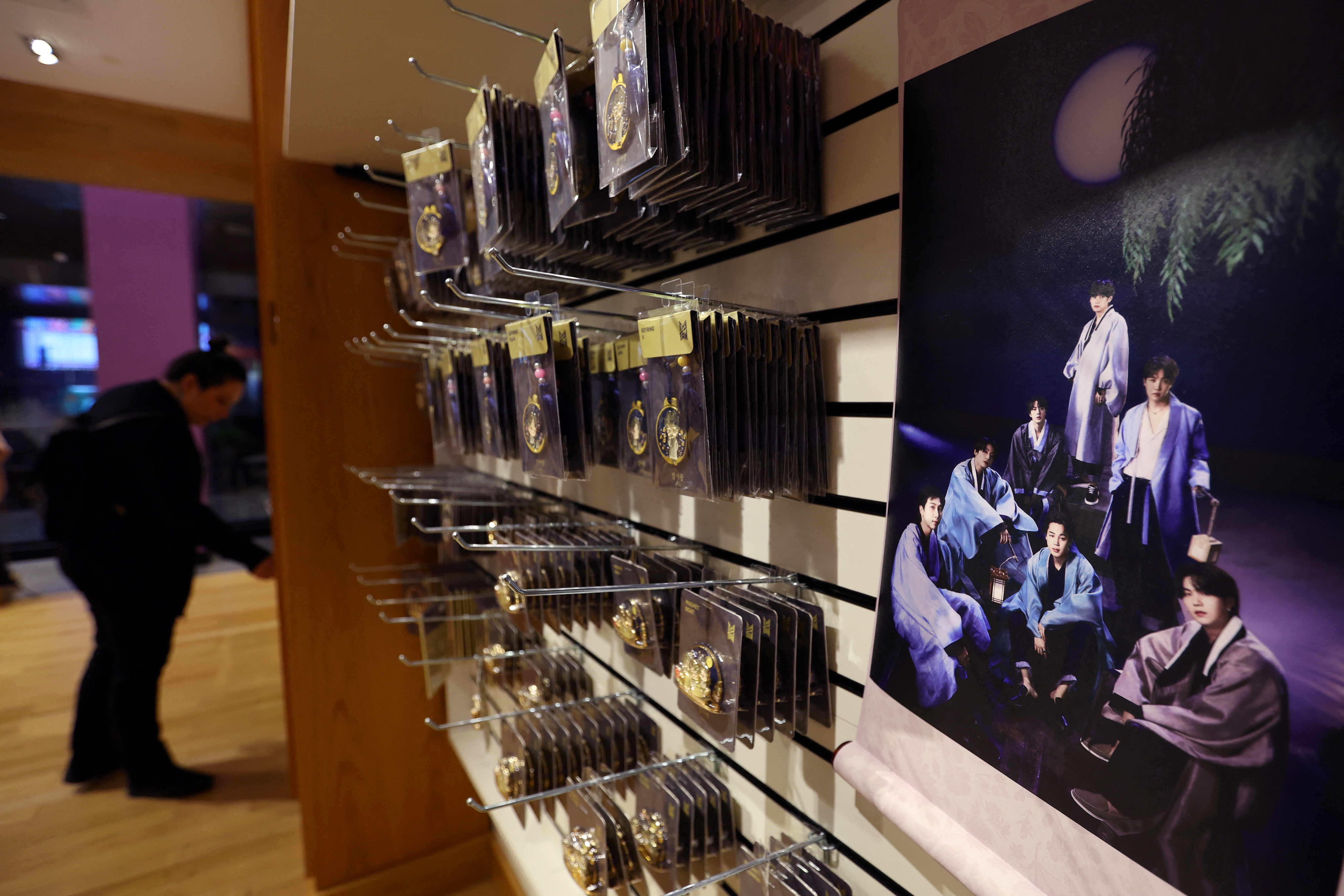 BTS Pop-Up store featuring items of International K-Pop sensation BTS for sale, opens in New York
