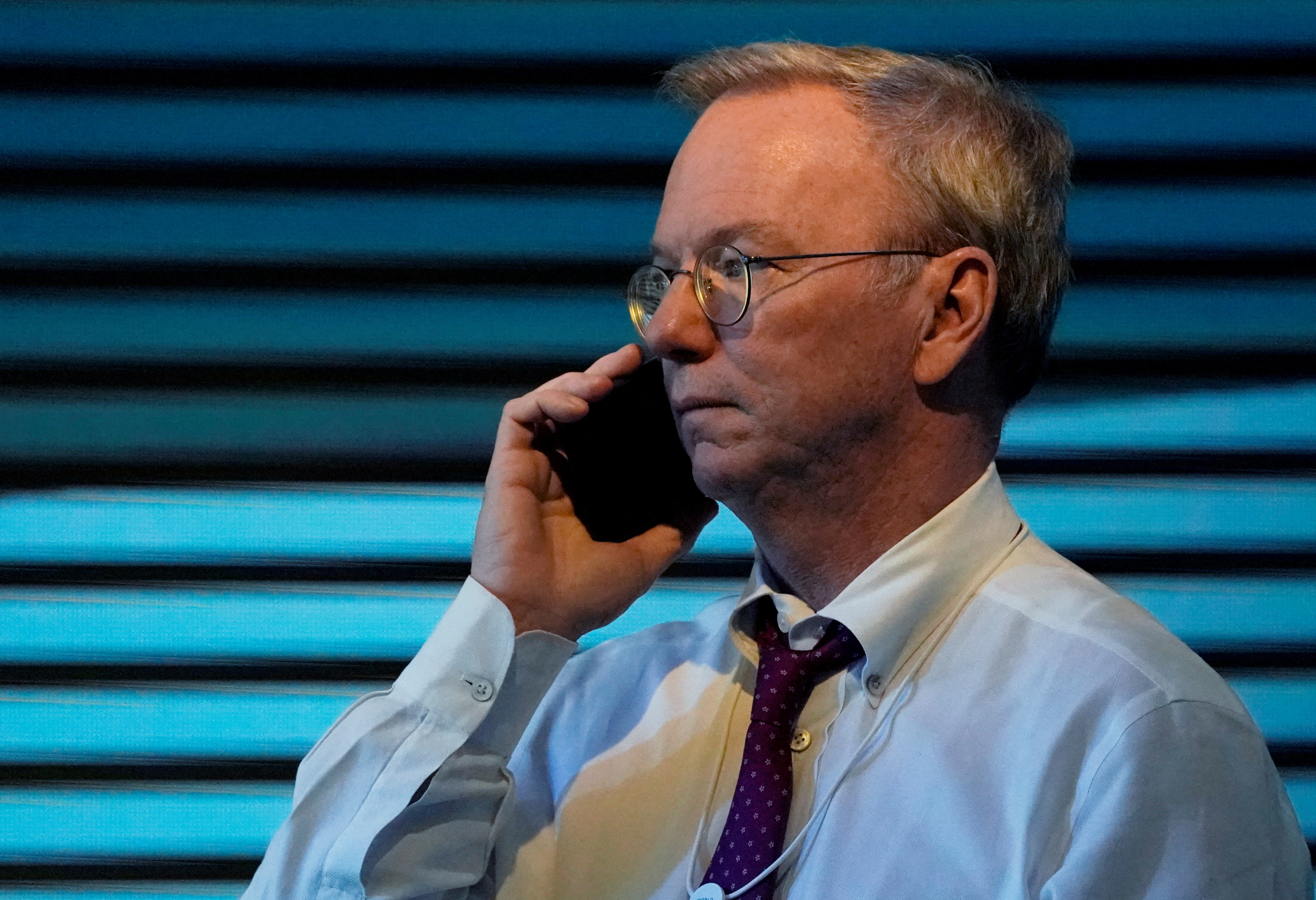 Former Alphabet's Executive Chairman Eric Schmidt attends the World Economic Forum (WEF) annual meeting in Davos