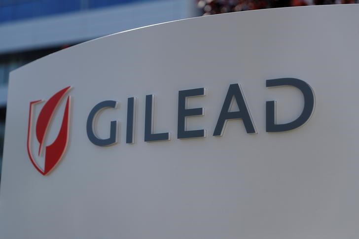 A Gilead Sciences, Inc. office is shown in Foster City, California