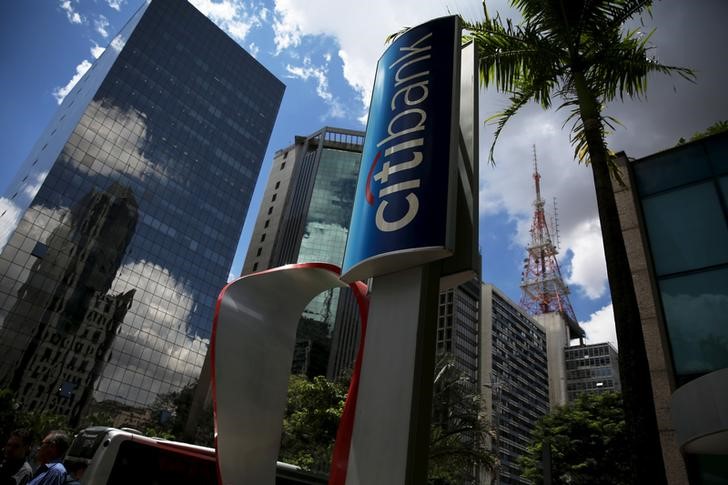 The building of a Citibank branch is seen at Paulista Avenue in Sao Paulo's financial center