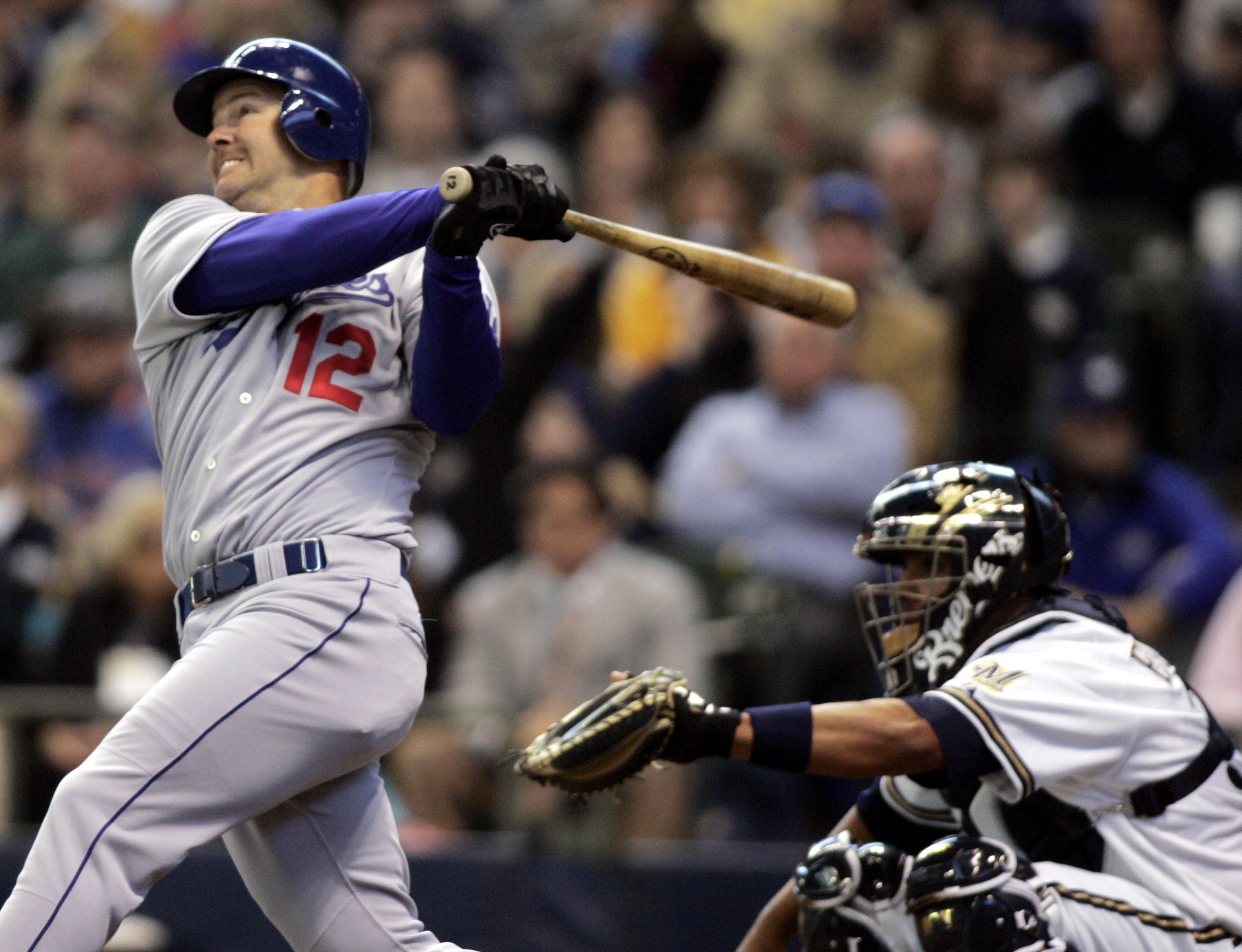 MLB ジェフ ケント 直筆サイン入りフォト ロスアンゼルスドジャース