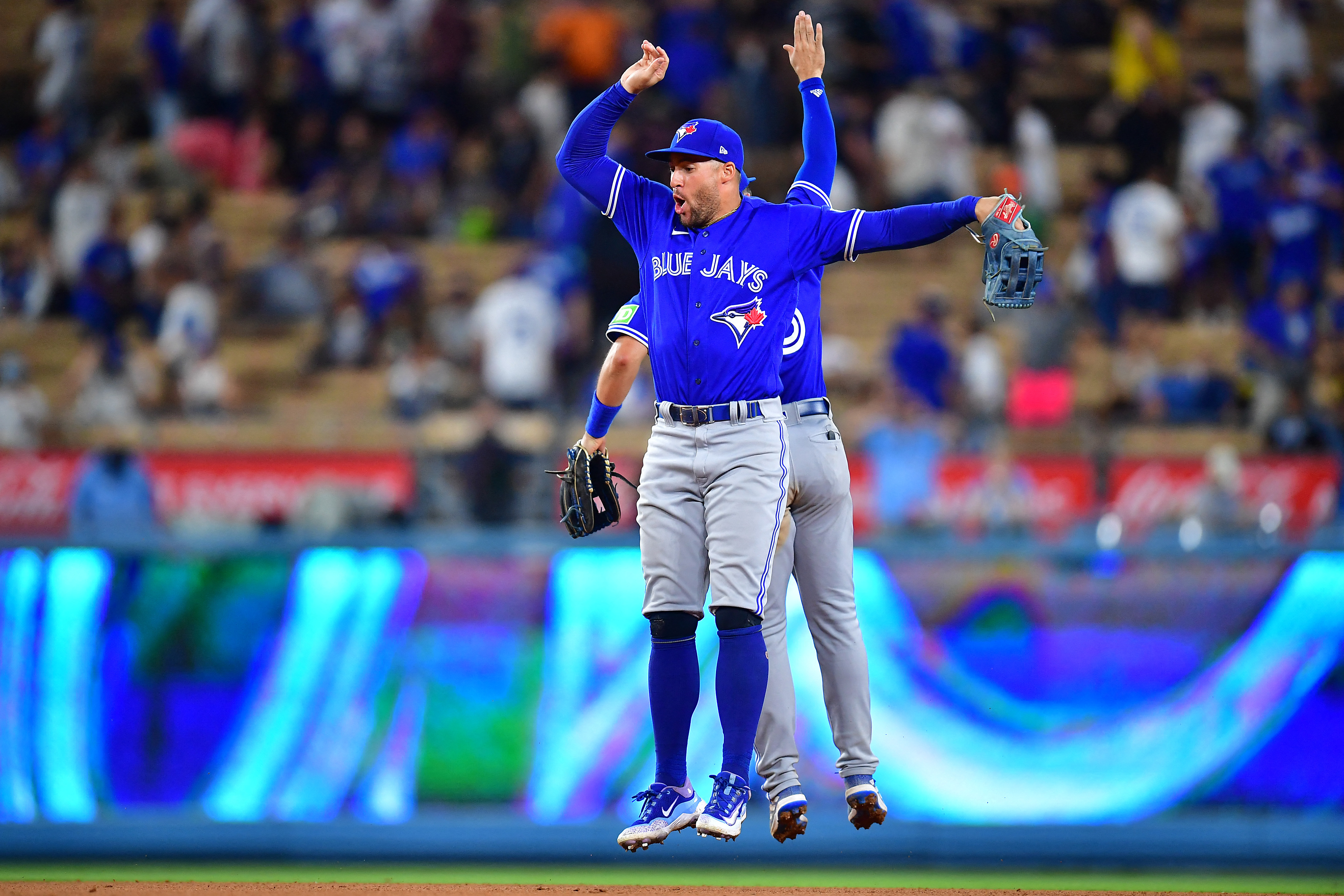 Toronto Blue Jays Road Uniform  Toronto blue jays, Blue jays, Dodgers  uniforms