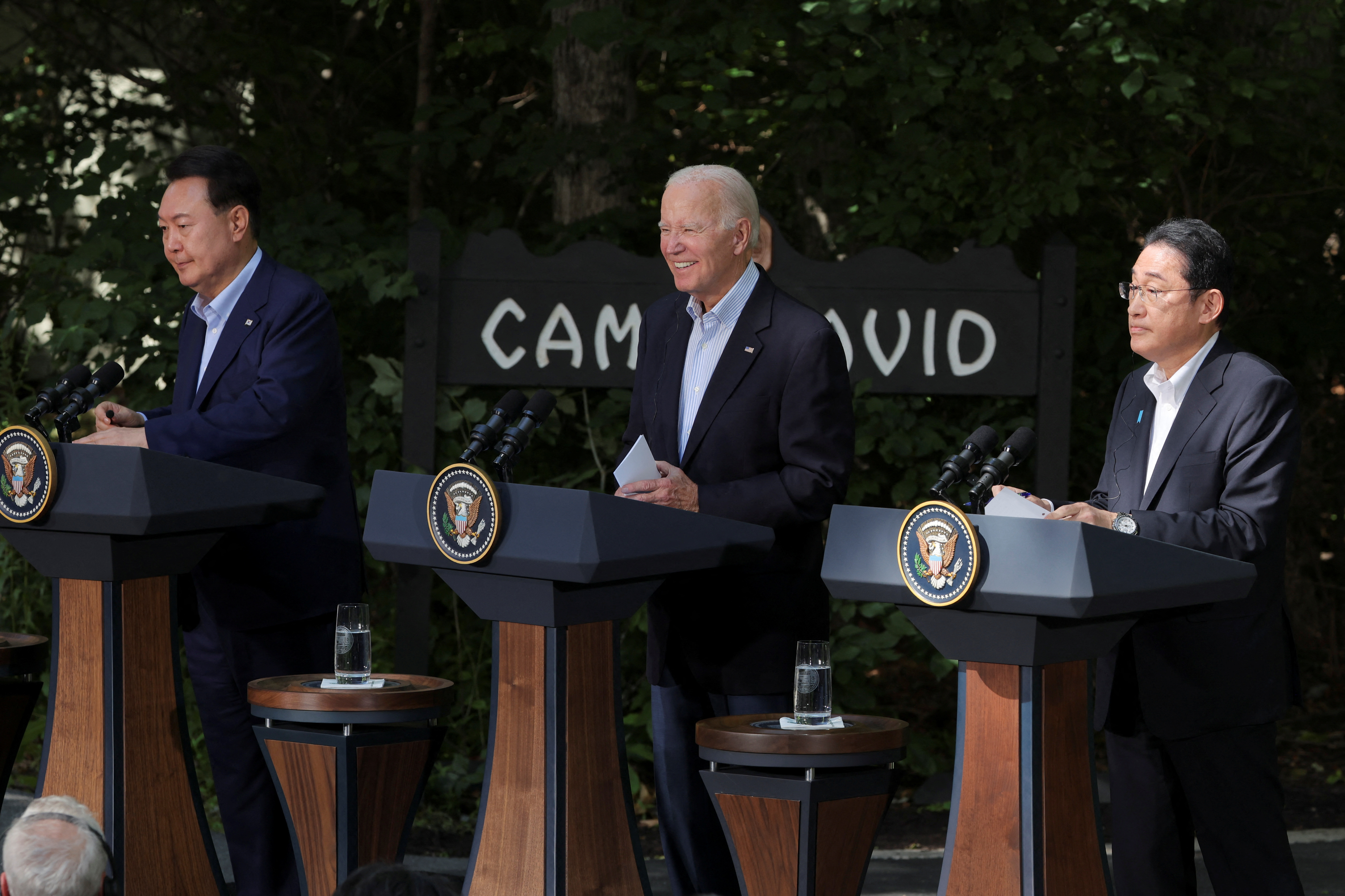 Trilateral summit at Camp David in Maryland