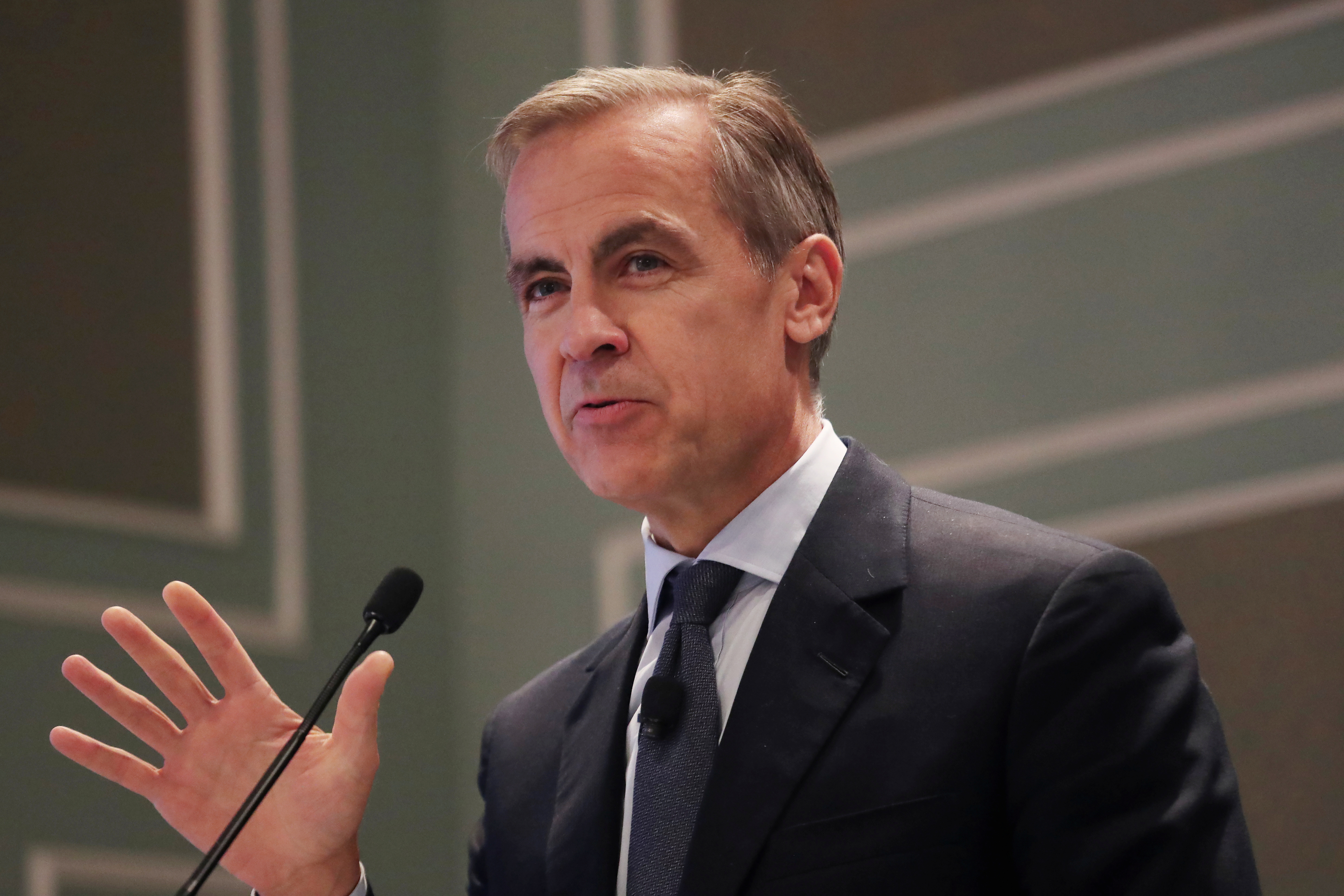 Mark Carney, the Governor of the Bank of England, speaks in New York