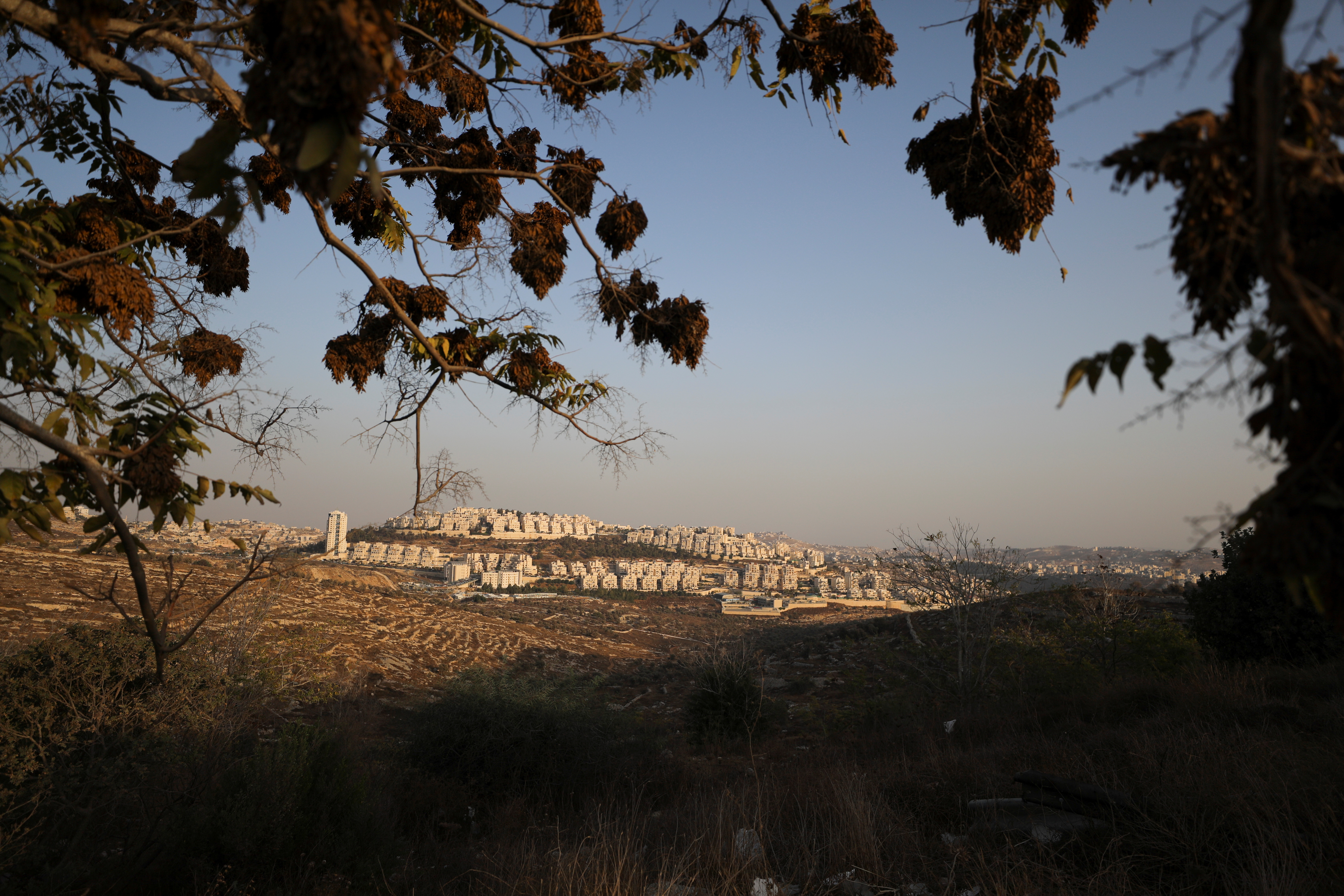 A view shows the Israeli settlement of Har Homa in the Israeli-occupied West Bank, October 27, 2021 REUTERS/Ammar Awad