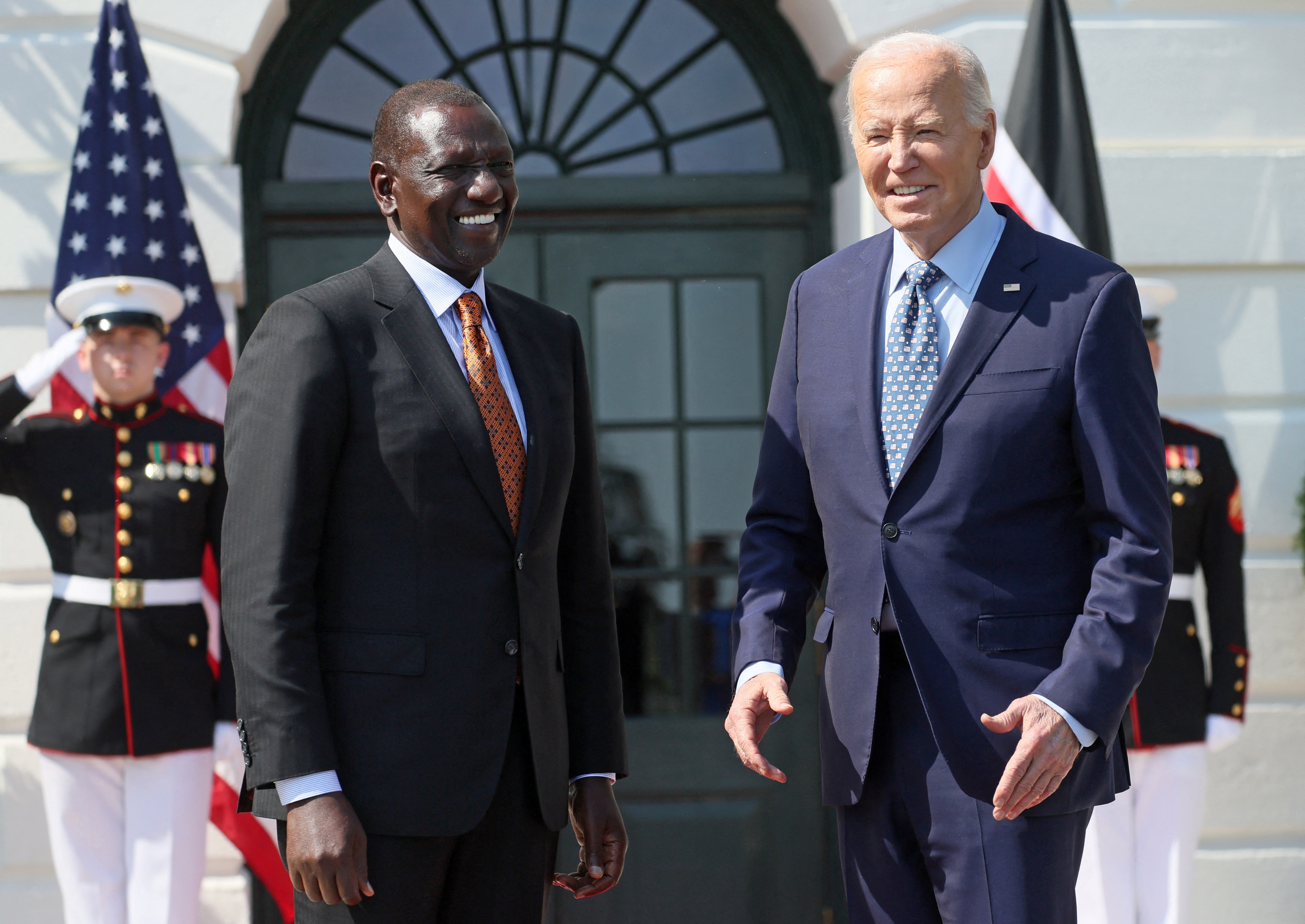 U.S. President Biden welcomes Kenyan President Ruto on at the White House in Washington